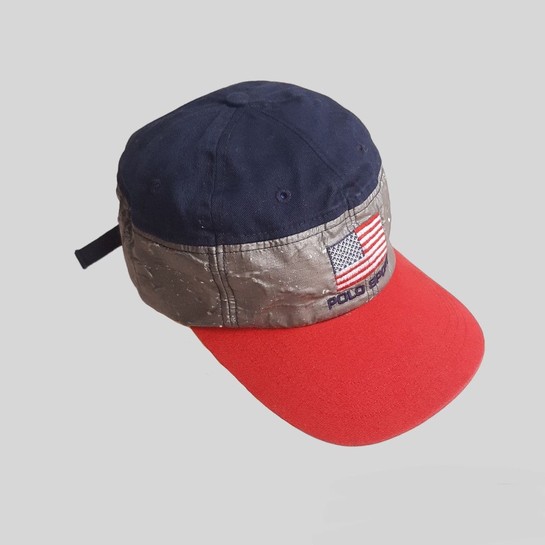 Polo Ralph Lauren × Ralph Lauren × Vintage Vintage 90's Polo sport caps Size ONE SIZE - 2 Thumbnail