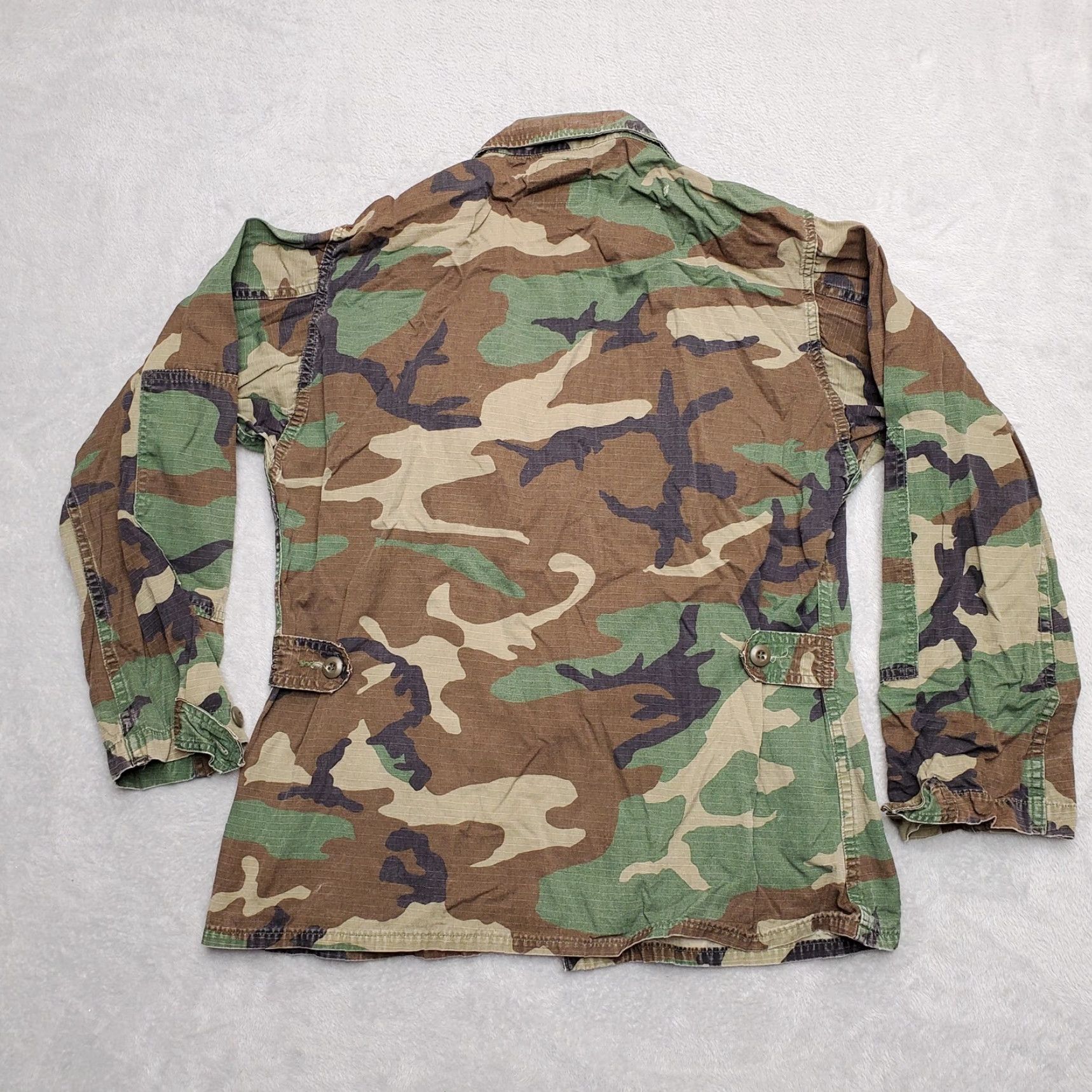 Vintage VTG Woodland Camo Shirt Men Medium Regular Camouflage Ripstop Long Sleeve Jacket Size US M / EU 48-50 / 2 - 7 Thumbnail
