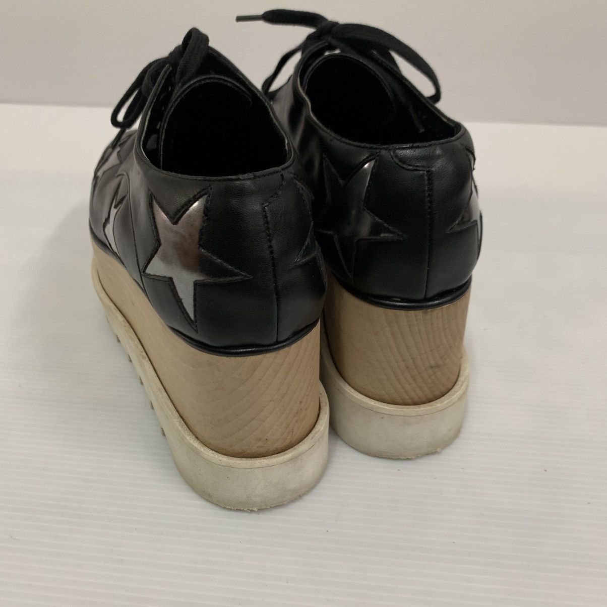 Stella McCartney Authentic Stella McCartney Leather Black Shoes Size US 5.5 / IT 35.5 - 4 Thumbnail