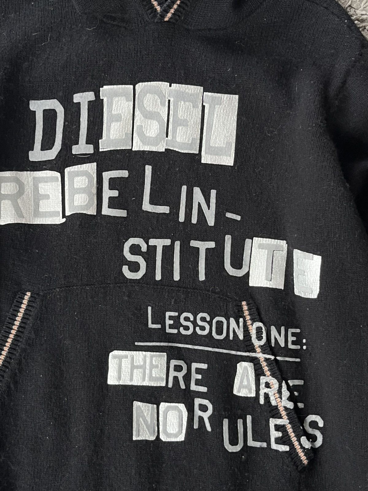 Diesel Vintage Knitwear Hoodie Diesel Japanese Brand Size US M / EU 48-50 / 2 - 3 Thumbnail
