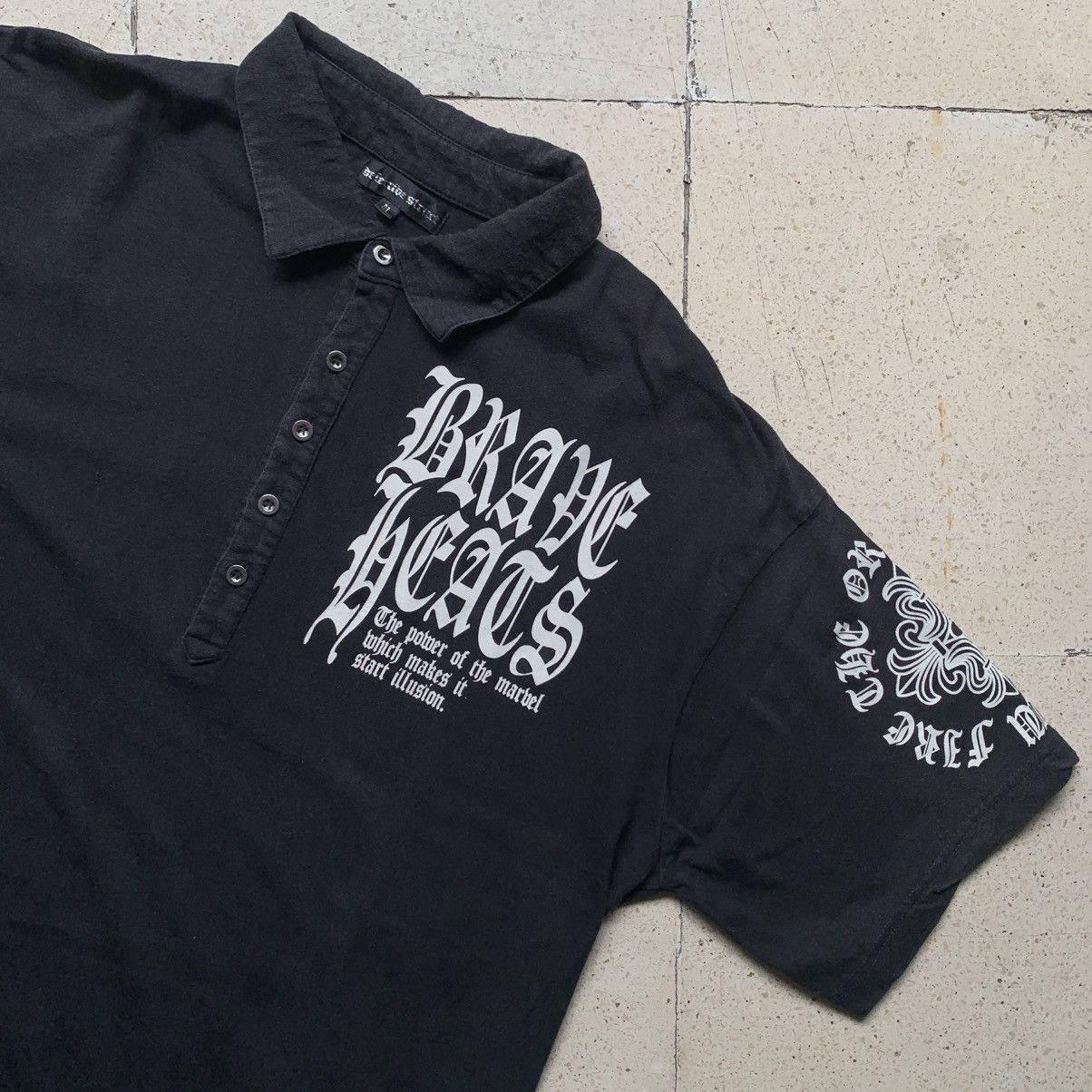 Japanese Brand Vtg 2000's defective struct poem chrome hearts style Size US XL / EU 56 / 4 - 4 Thumbnail