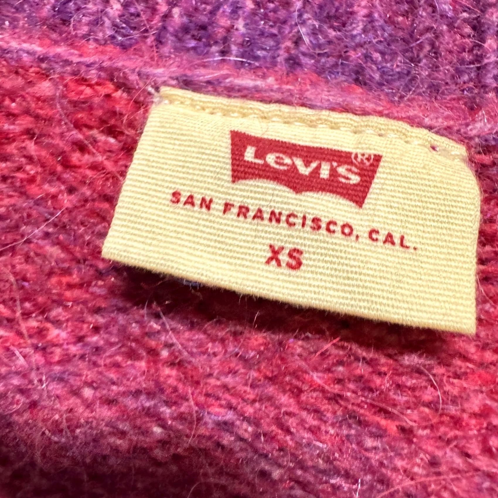 Levi's Levi's Cloud Crewneck Sweater Women's XS Multicolor Fuzzy Pullover Cotton Pullover XS Women Cloud Crewneck Sweater Size XS / US 0-2 / IT 36-38 - 4 Thumbnail