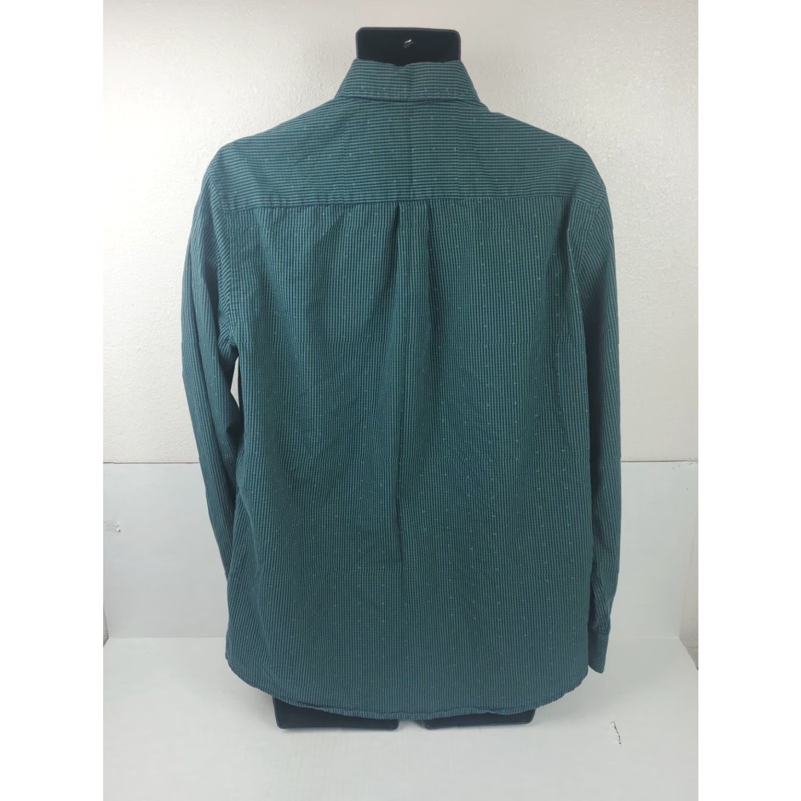 Chaps CHAPS Shirt Button-Down Striped Green Navy Stretch Easy Spandex Car Regular L Mens Size US L / EU 52-54 / 3 - 6 Thumbnail
