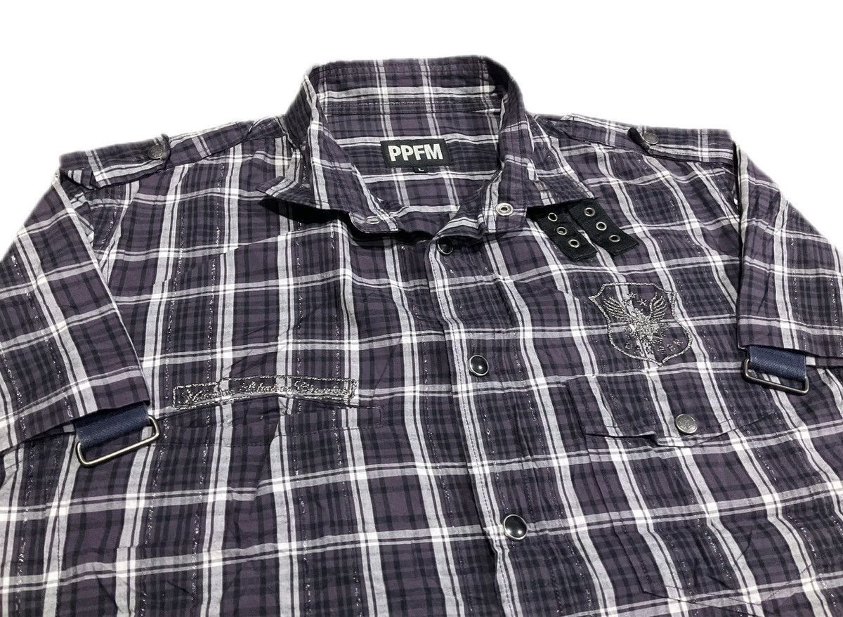 Hysteric Glamour × Japanese Brand × PPFM 🔥Sick Y2K PPFM Flannel Shirt Size US L / EU 52-54 / 3 - 1 Thumbnail