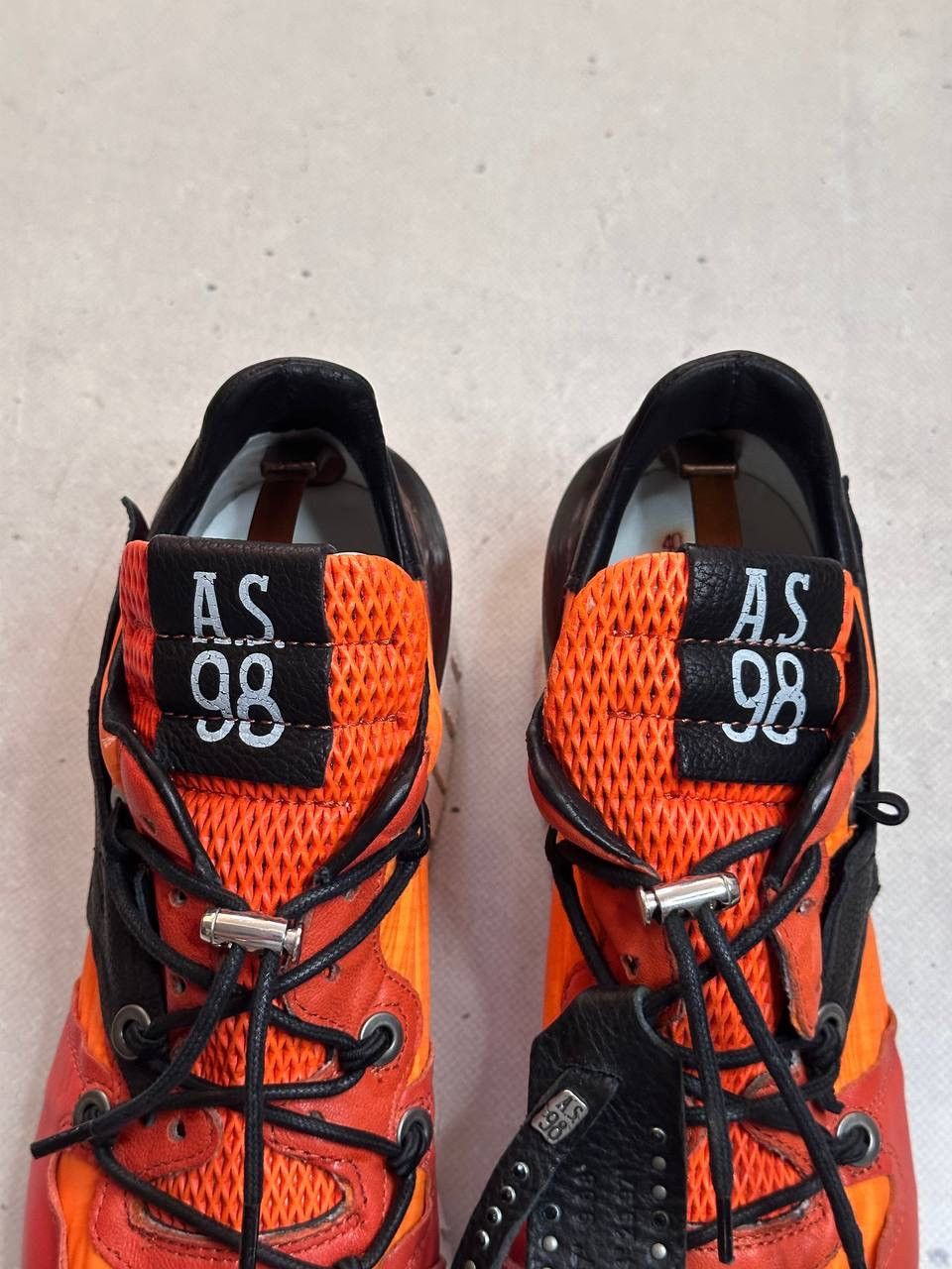 A.S.98 A.S. 98 Airstep Trainers Orange Leather Sneakers Shoes Size US 9 / IT 39 - 5 Thumbnail
