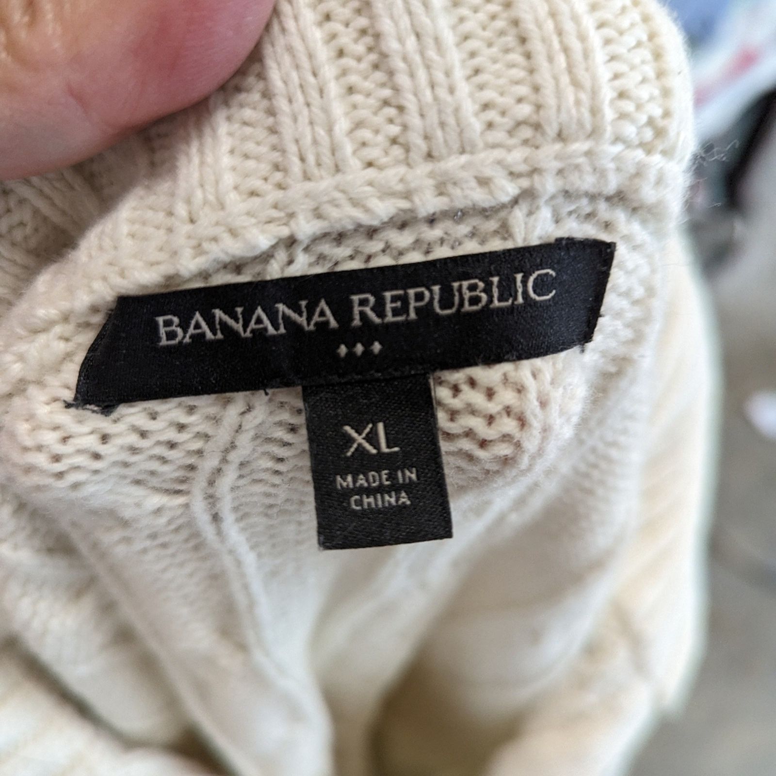 Banana Republic Banana Republic Cable Knit Sweater - XL Size US XL / EU 56 / 4 - 4 Thumbnail