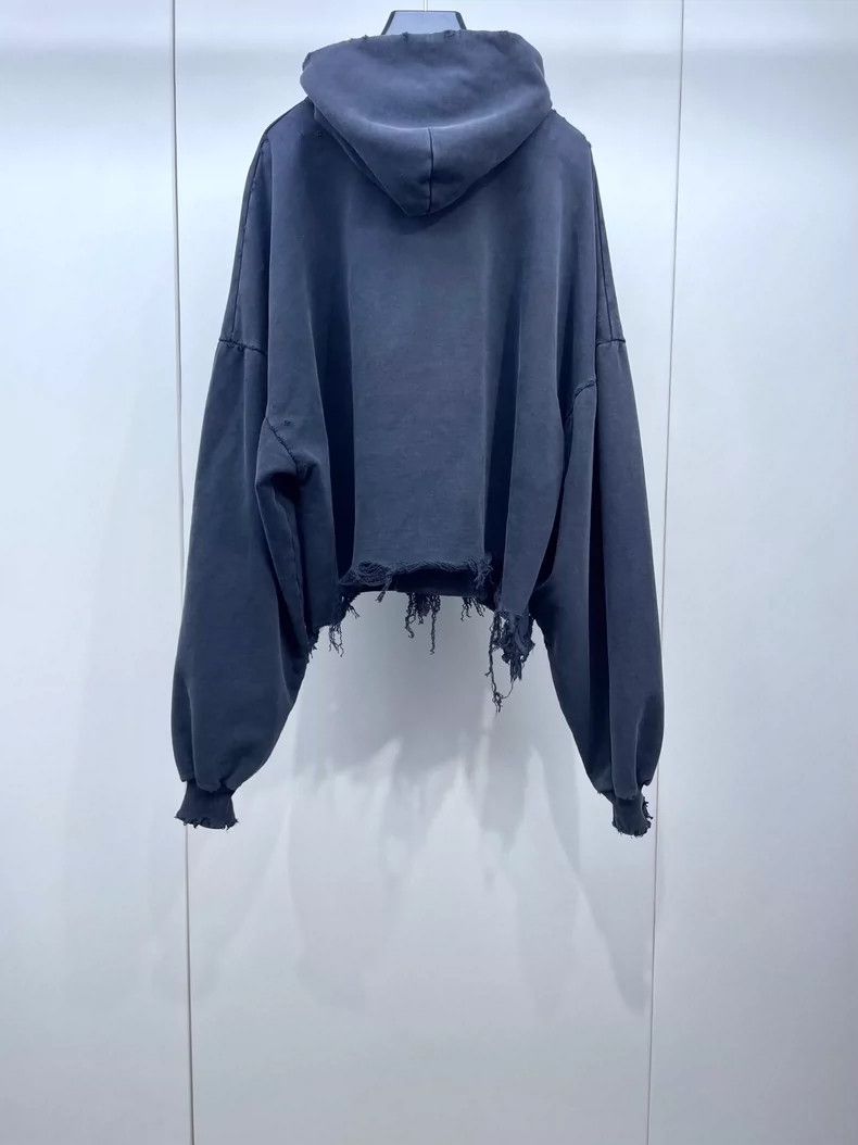 Balenciaga Balenciaga Jet Black Hooded Sweater Size US L / EU 52-54 / 3 - 2 Thumbnail