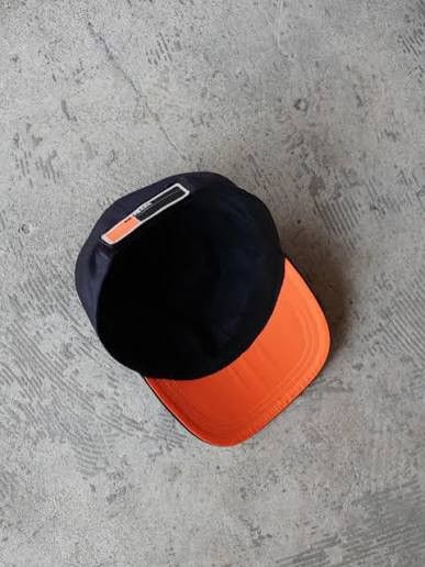 Prada Black/Orange Prada 018 Logo-appliqué Nylon Cap Size ONE SIZE - 3 Thumbnail