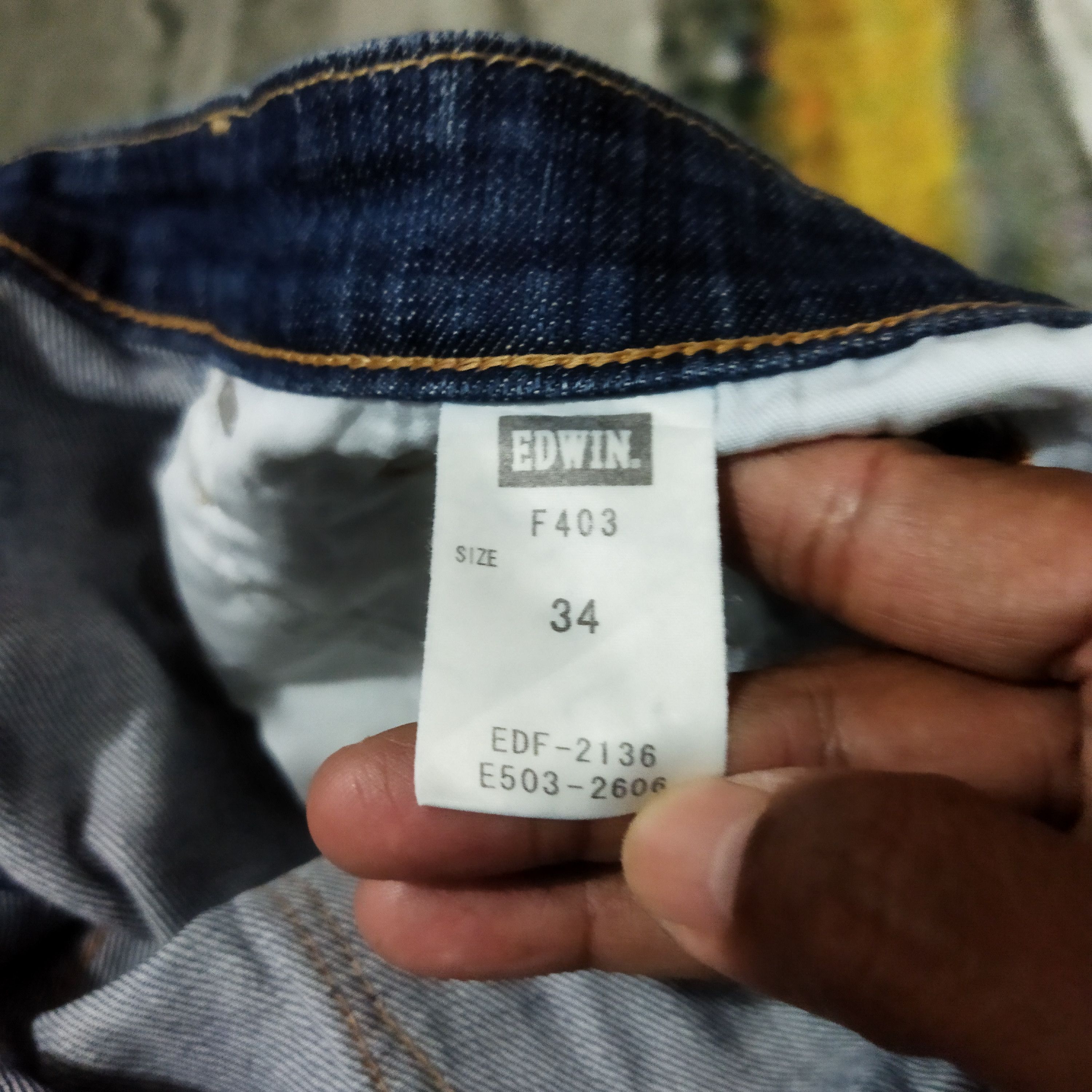 Edwin × Vintage VINTAGE EDWIN DESTRESSED BLUE JEANS PANTS Size US 34 / EU 50 - 11 Thumbnail