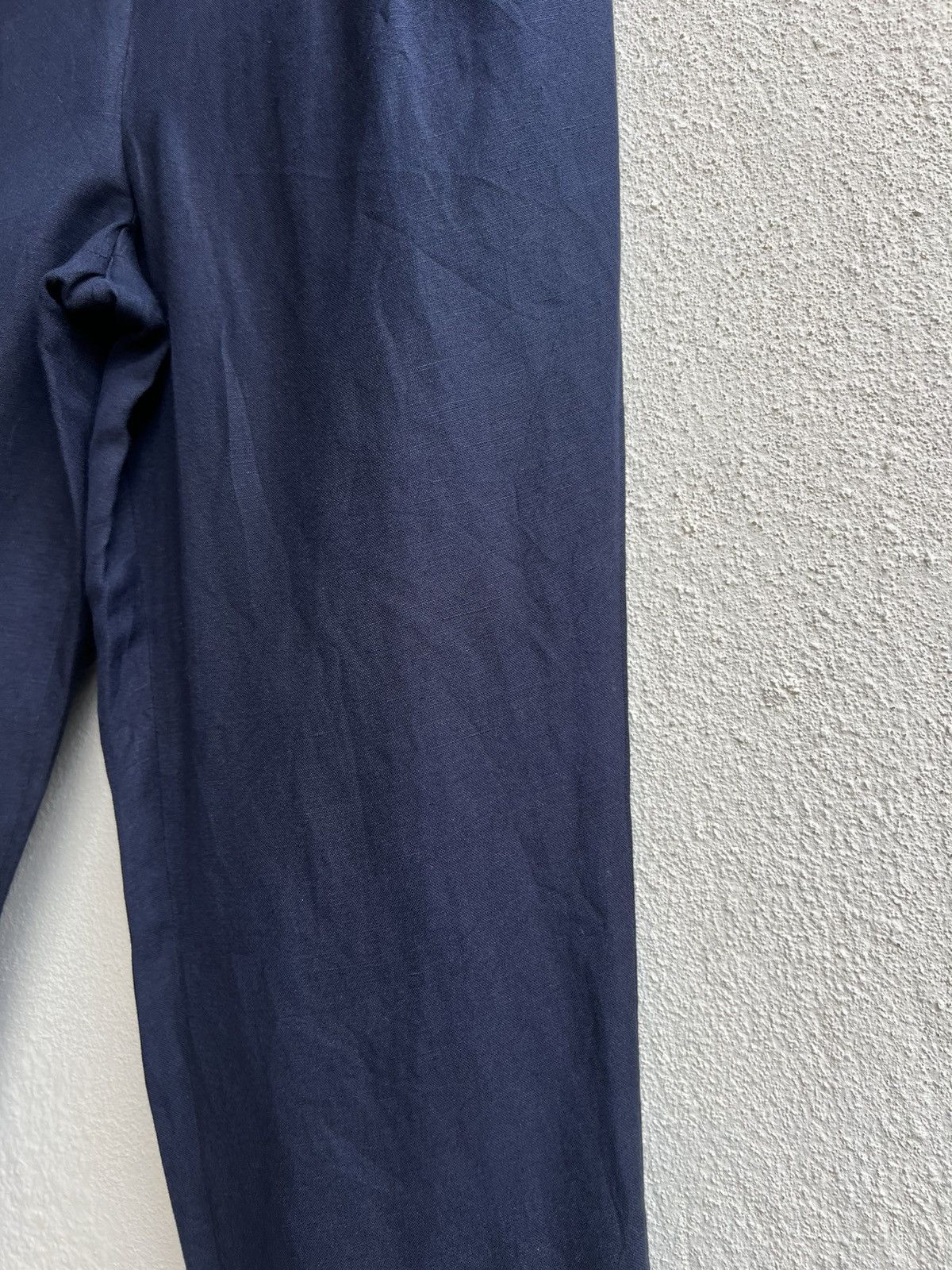 ato Ato Made in Japan Navy Blue Linen Trouser Pant Size US 29 - 11 Thumbnail