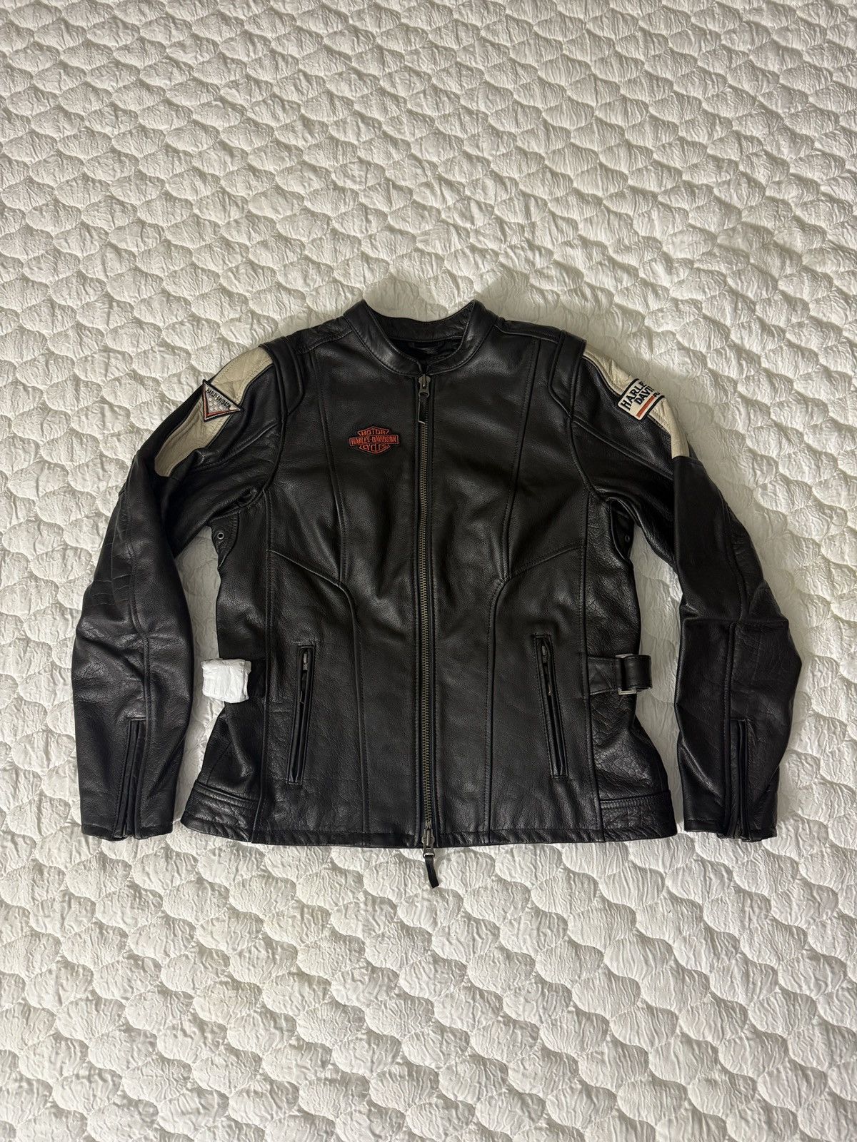 Harley Davidson Harley Davidson Enduro Womens Leather Racing Jacket Size L / US 10 / IT 46 - 1 Thumbnail
