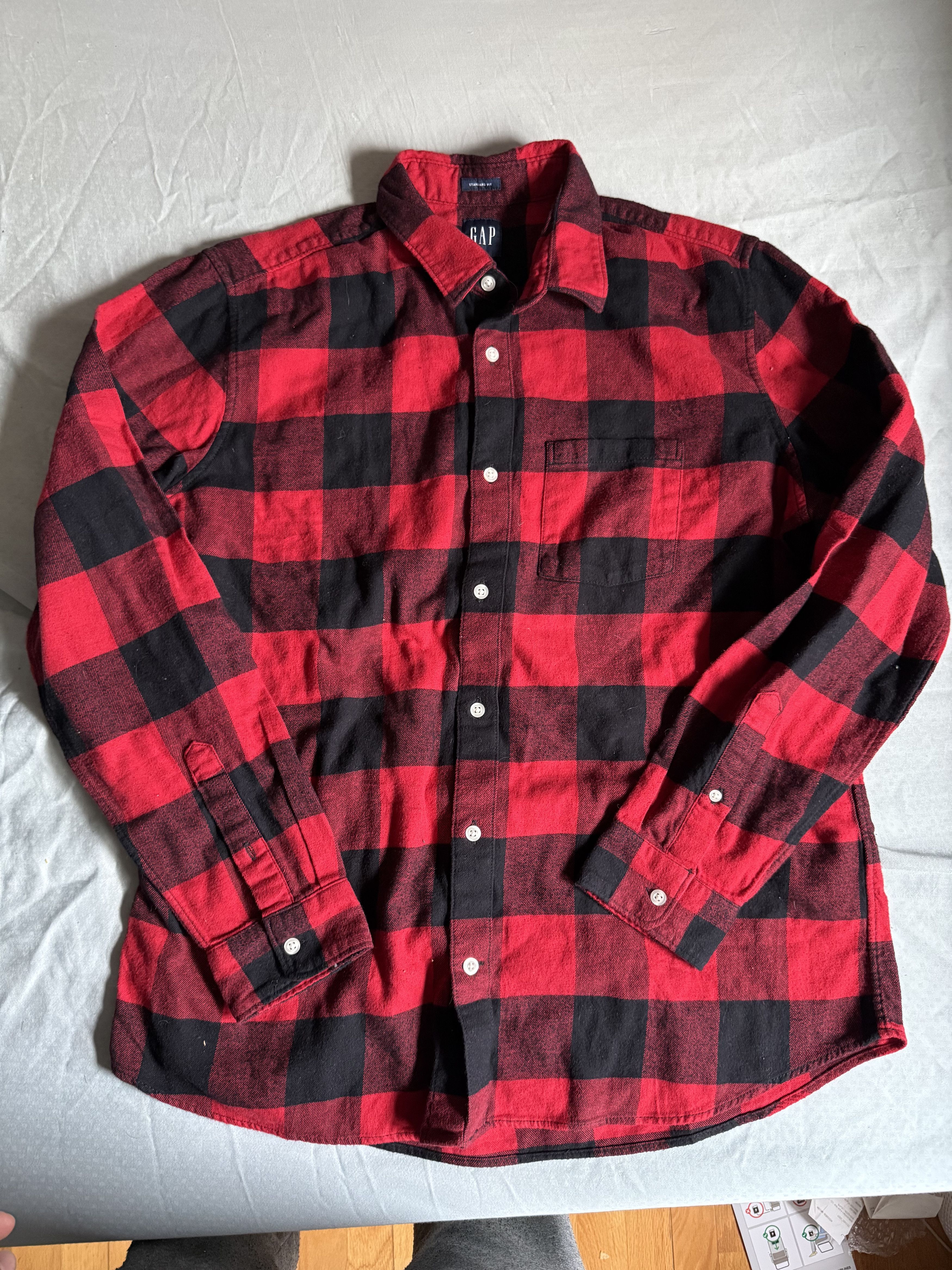 Gap Gap 100% Organic Cotton Midweight Flannel Shirt Medium $78 Size US M / EU 48-50 / 2 - 4 Thumbnail