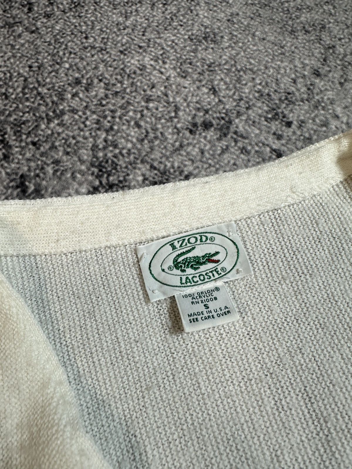 Lacoste Vintage Izod Lacoste Wool Cardigan Streetwear Style USA S Size US S / EU 44-46 / 1 - 3 Thumbnail