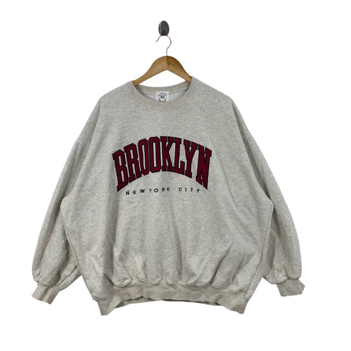 Vintage Vintage BROOKLYN NEW YORK CITY Boxy Baggy Sweatshirt Sweater Size US XXL / EU 58 / 5 - 3 Thumbnail