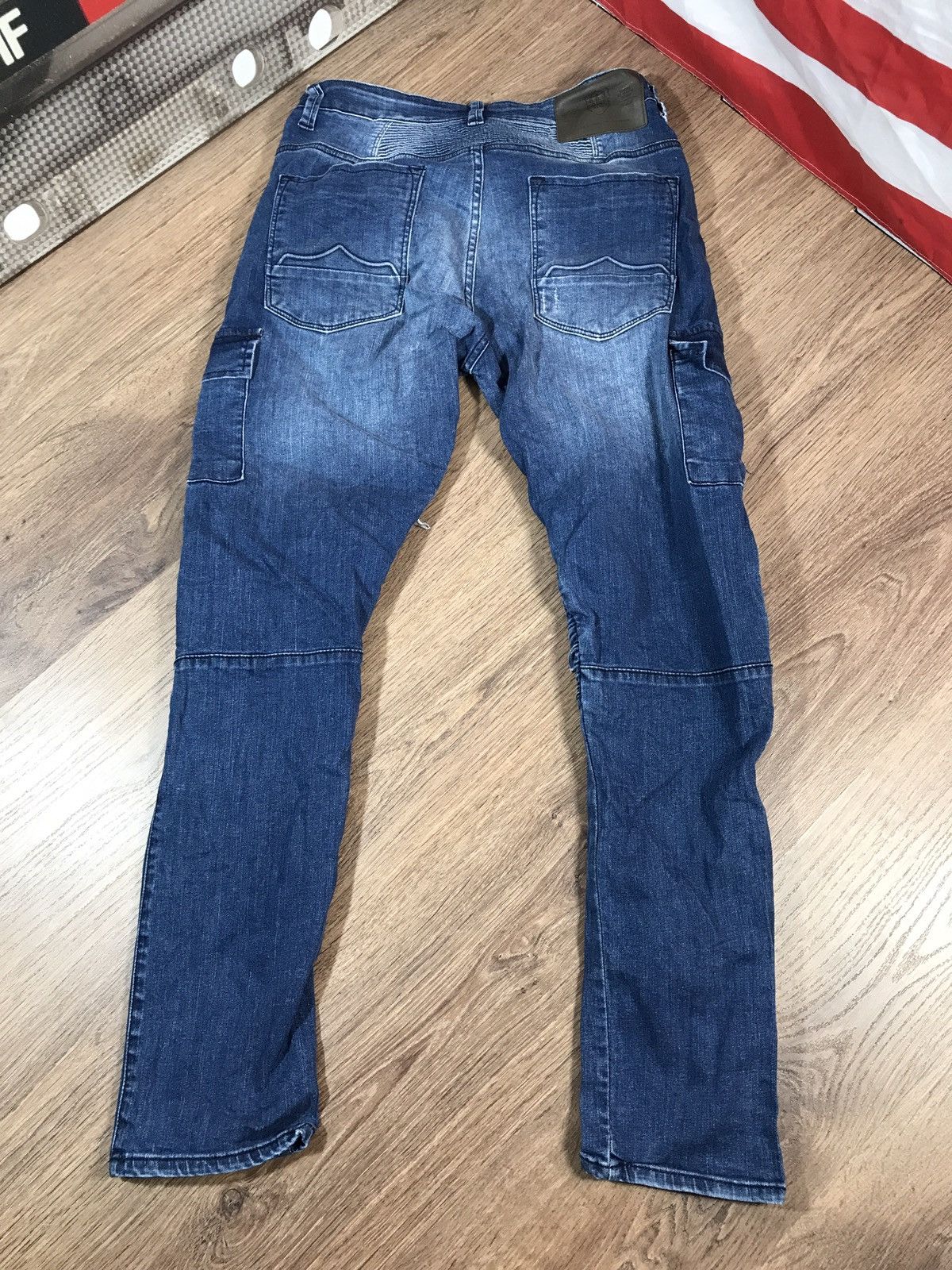 Vintage Vintage Police 883 Denim Biker Pants Jeans Size US 34 / EU 50 - 11 Thumbnail