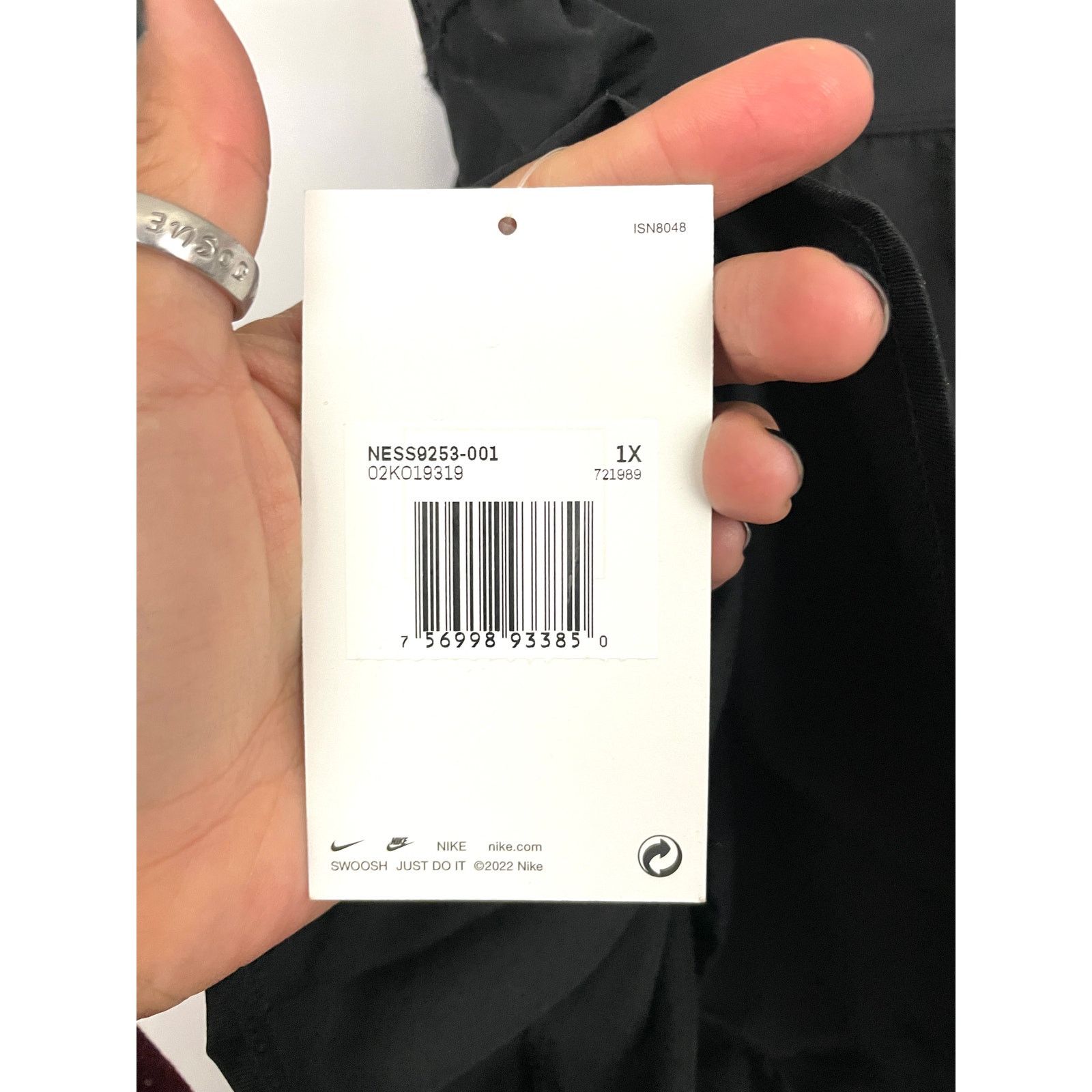 Nike NEW Nike Solid Board Skirt 1X Black Swimsuit Bottoms Size 38" / US 16 / IT 52 - 8 Thumbnail