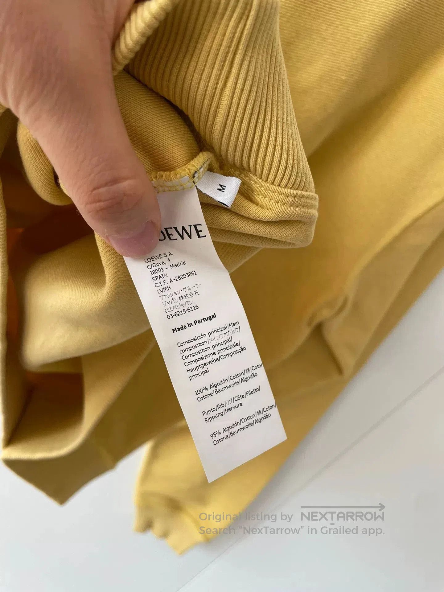 Loewe Loewe Yellow Sweatshirt M Size. Size US M / EU 48-50 / 2 - 3 Thumbnail