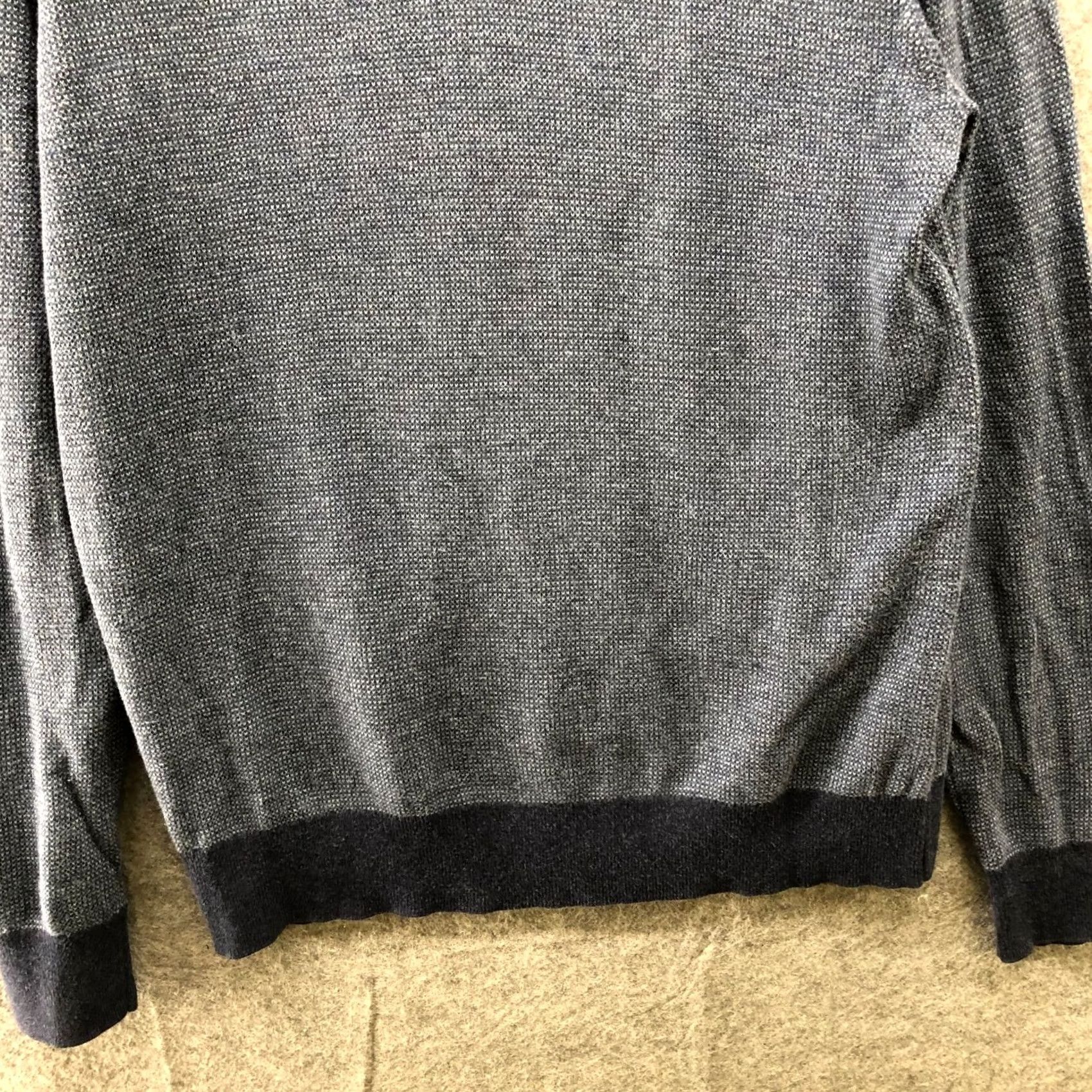 Banana Republic Banana Republic Sweater Shirt Mens M Navy Blue Cotton 1/4 Zip Lightweight Pullover Knitted Mock Neck Casual Regular Size US M / EU 48-50 / 2 - 4 Thumbnail
