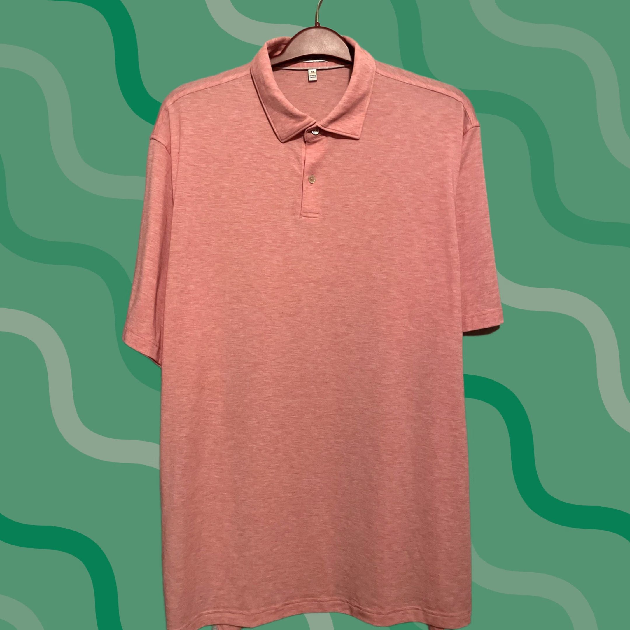 Peter Millar Peter Millar Shirt Mens M Gray Size Peach Polo Short Sleeve Collared Golf D278 Size US M / EU 48-50 / 2 - 1 Thumbnail