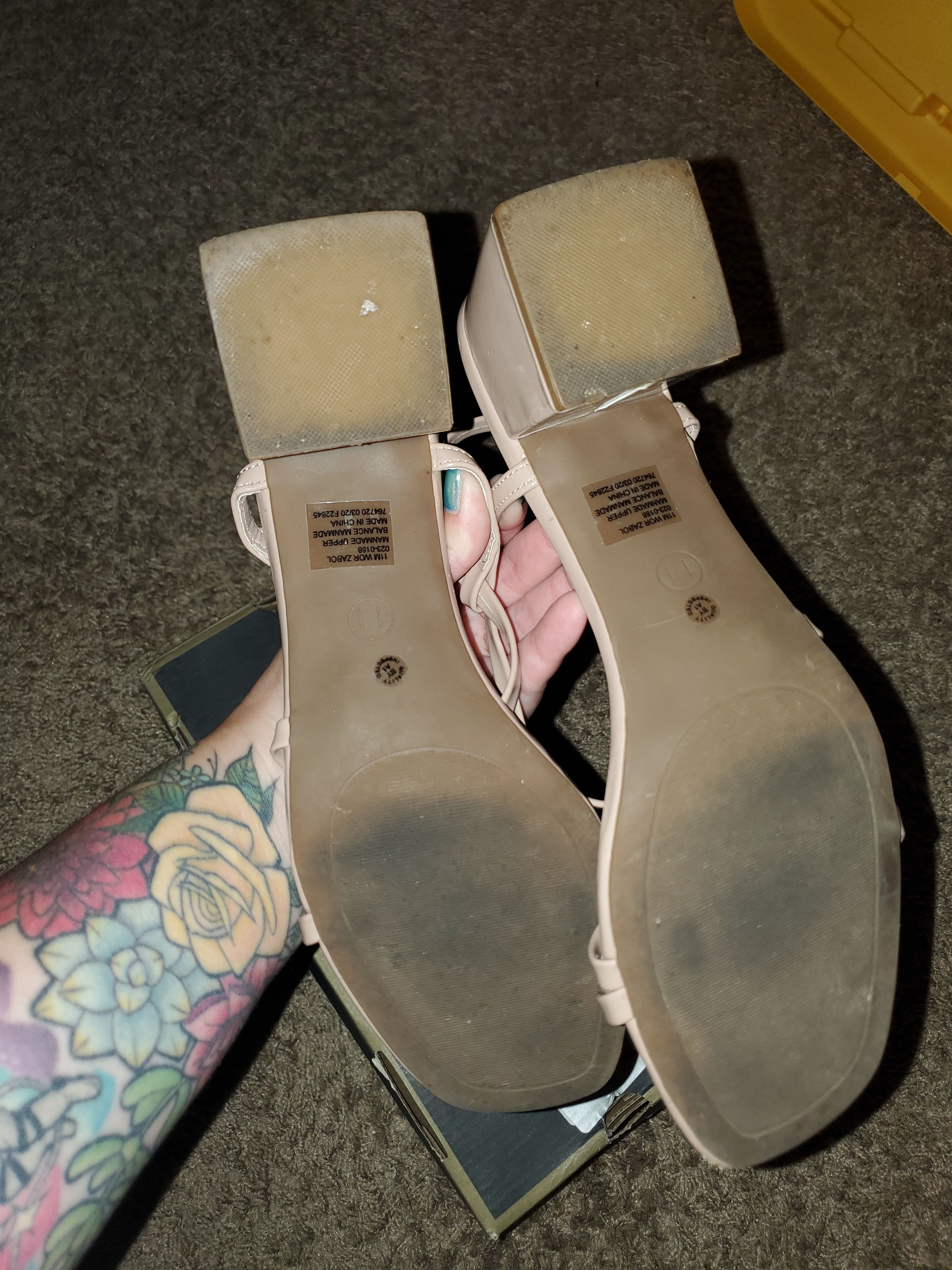Worthington Worthington nude strappy block heels (size 11) Size US 11 / IT 41 - 3 Thumbnail