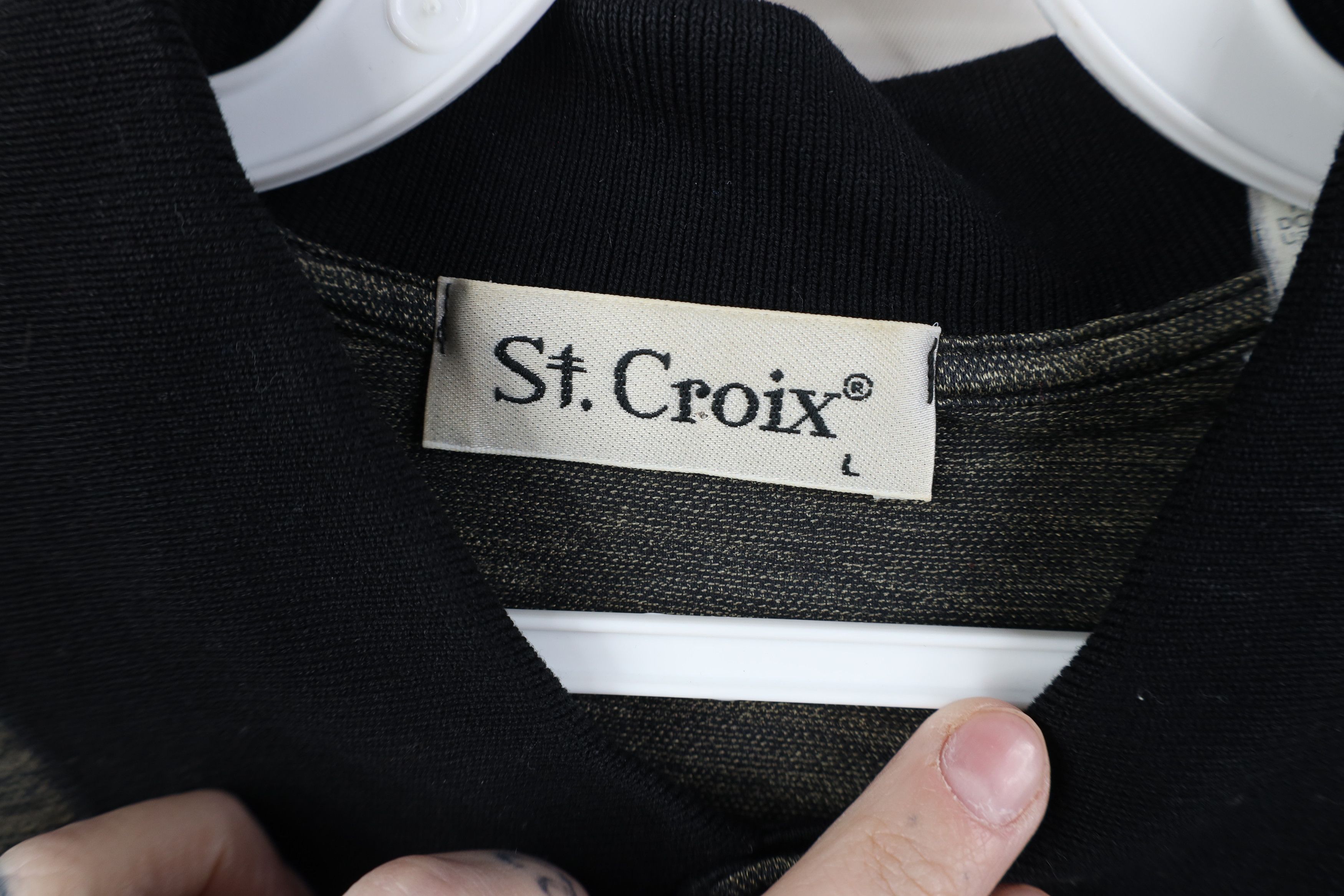 St. Croix Vintage 90s St Croix Collared Ringer Golf Polo Shirt Italy Size US L / EU 52-54 / 3 - 8 Thumbnail