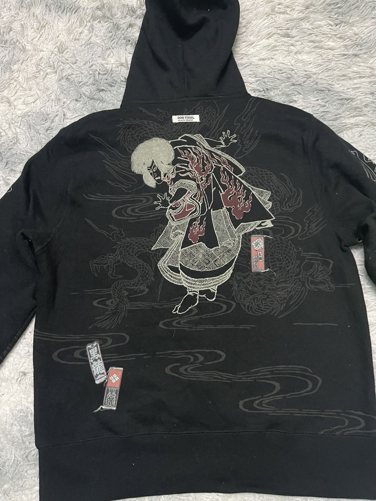 Dogtown 2000s DOG TOWN BLACK DRAGON HOODIE JACKET RARE DESIGN Size US XL / EU 56 / 4 - 16 Thumbnail