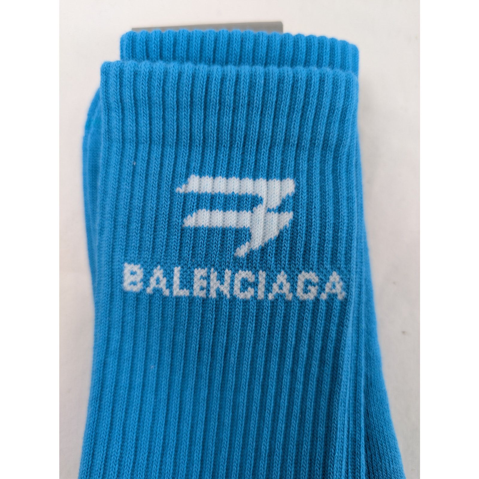 Balenciaga o1rshd1 Size: M / Socks New Sporty B Tennis in Blue Size ONE SIZE - 3 Thumbnail