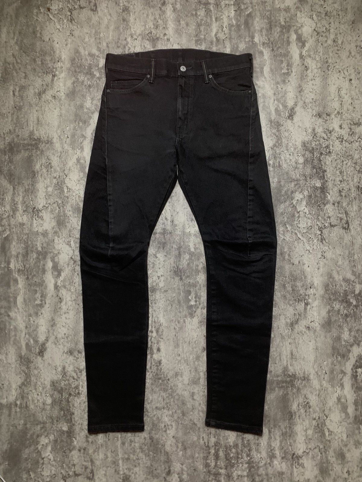 Edwin Edwin E Function Banana Cut Black Slim Jeans Vkei Style Size US 32 / EU 48 - 2 Thumbnail