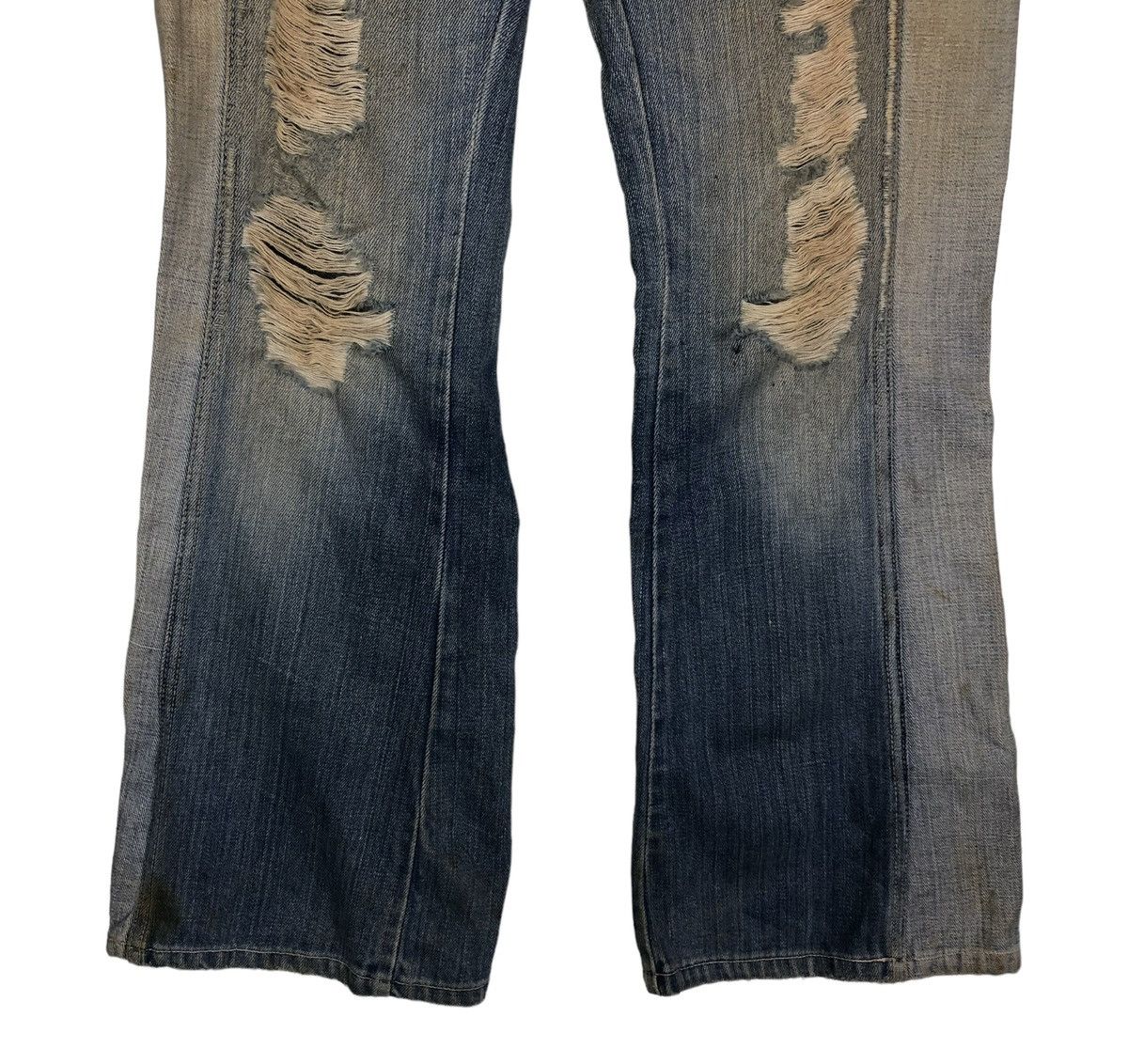 Japanese Brand 🔥VINTAGE BOWCUT FLARE DENIM PATCHWORK DESIGN ISSEY MIYAKE Size US 30 / EU 46 - 5 Thumbnail