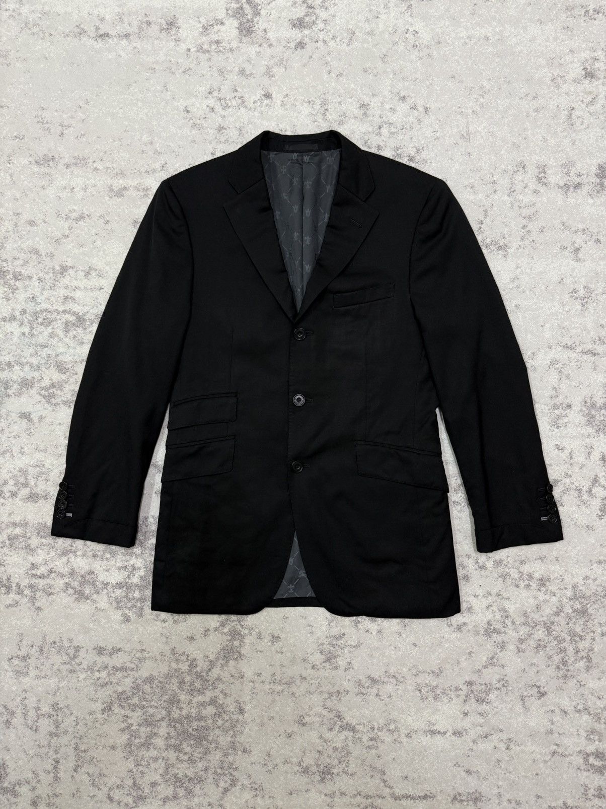 Burberry Burberry Super 120s Monogram Lined Black Blazer Coat Size US S / EU 44-46 / 1 - 3 Thumbnail