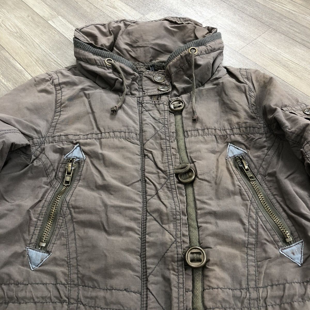 If Six Was Nine 2000s Type Air Force 07 Washed Bondage Lgb Goa Bono Jacket Size US L / EU 52-54 / 3 - 2 Thumbnail
