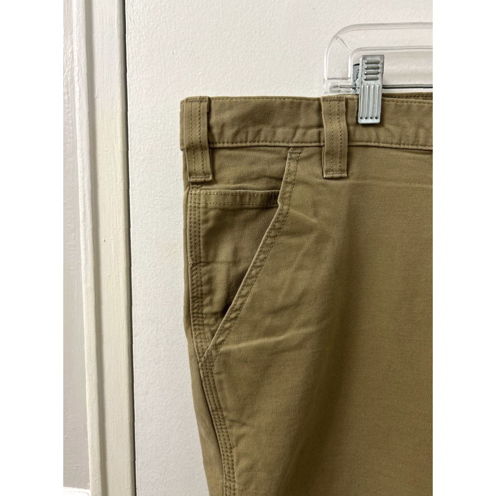 Carhartt VINTAGE Carhartt Work Pants 44x30 Brown Relax Fit Straight Rugged Flex 102291-253 Mens Size US 44 / EU 60 - 4 Thumbnail