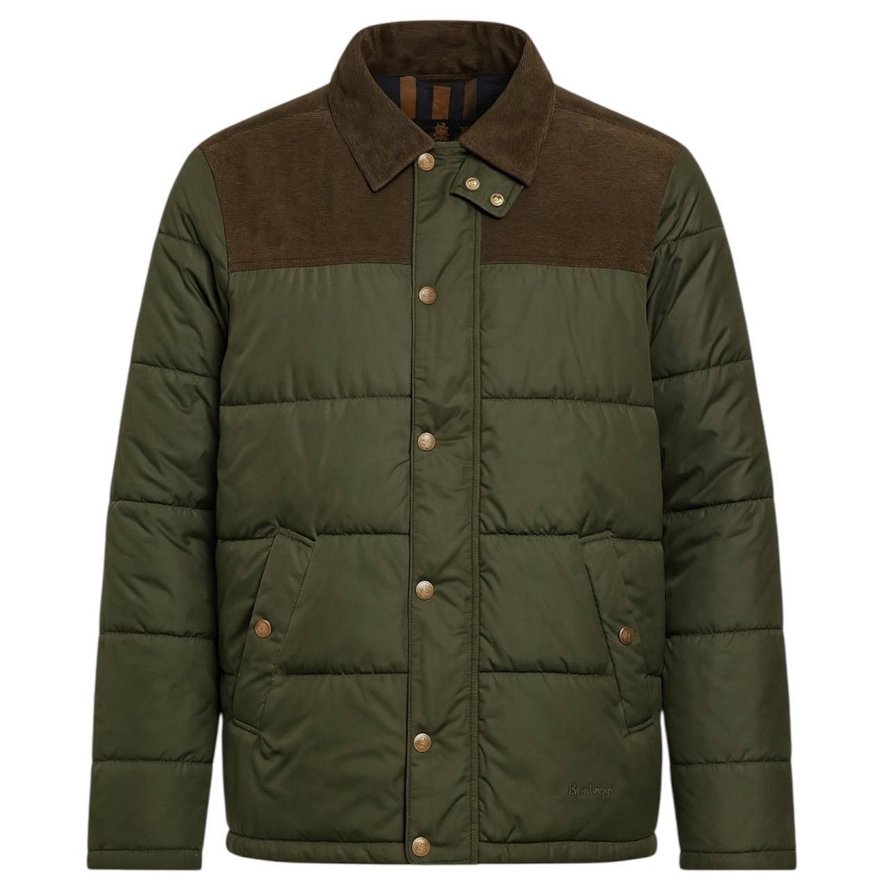 Barbour BARBOUR STEVENSON QUILT CLASSIC CASUAL OLIVE JACKET SZ M MEN Size US M / EU 48-50 / 2 - 1 Thumbnail
