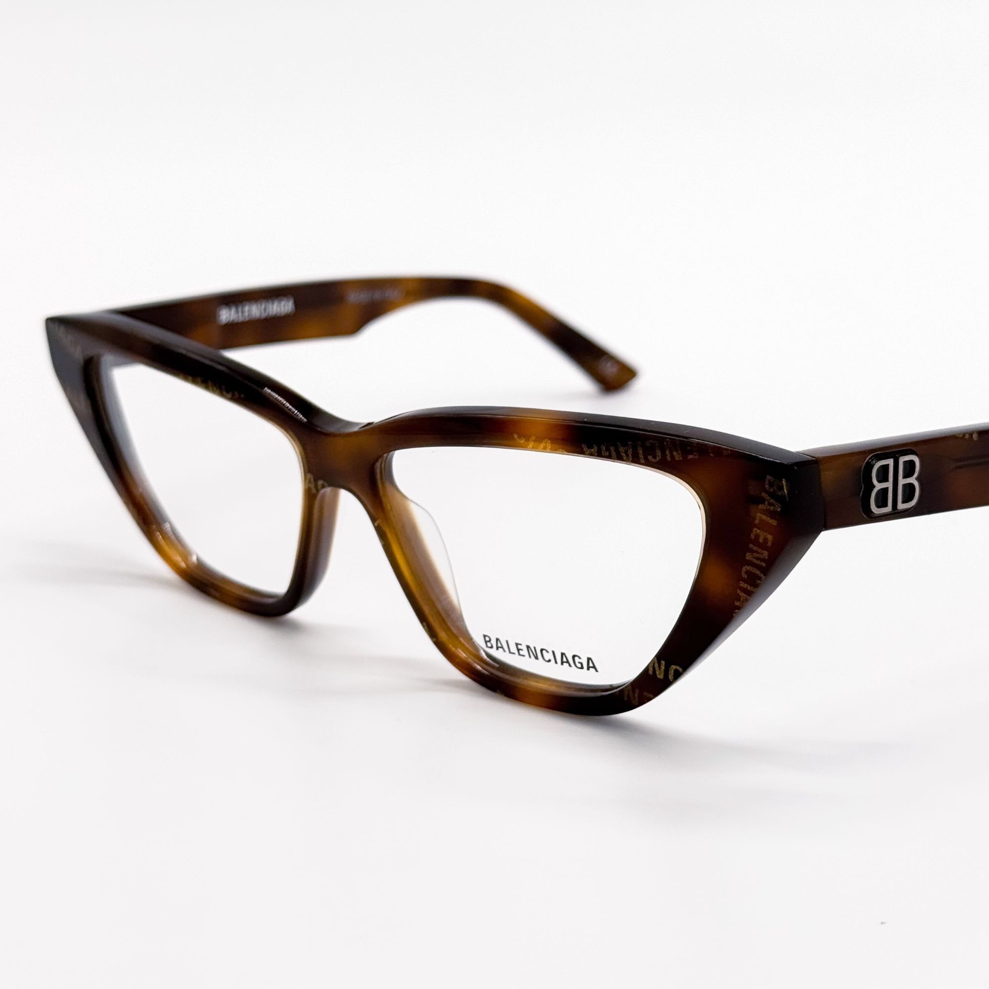 Balenciaga NEW BALENCIAGA EYEGLASSES BB0128O 002 CAT EYE HAVANA WOMEN E Size ONE SIZE - 4 Thumbnail
