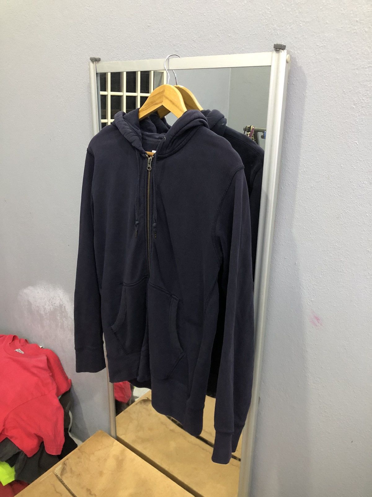 Uniqlo Vintage Uniqlo Zip Hoodie – Classic Navy Core Size US M / EU 48-50 / 2 - 2 Thumbnail