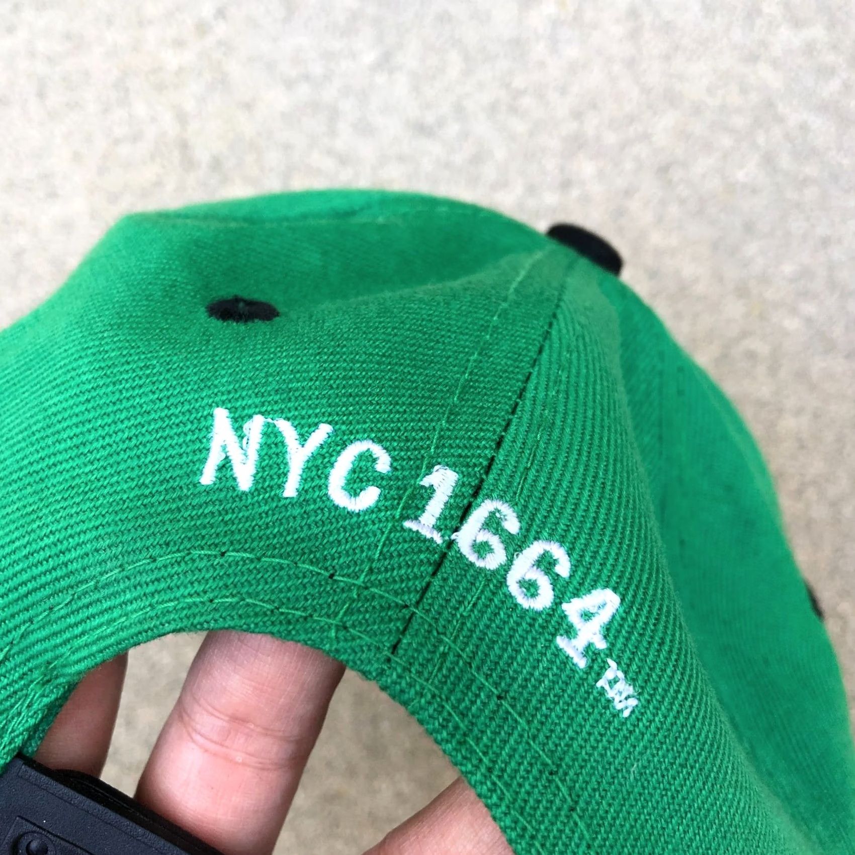 Vintage NYC 1664 THE NEW YORK CITY Snapback Hat Men's Green Adjustable Cap Embroidered Size ONE SIZE - 5 Thumbnail