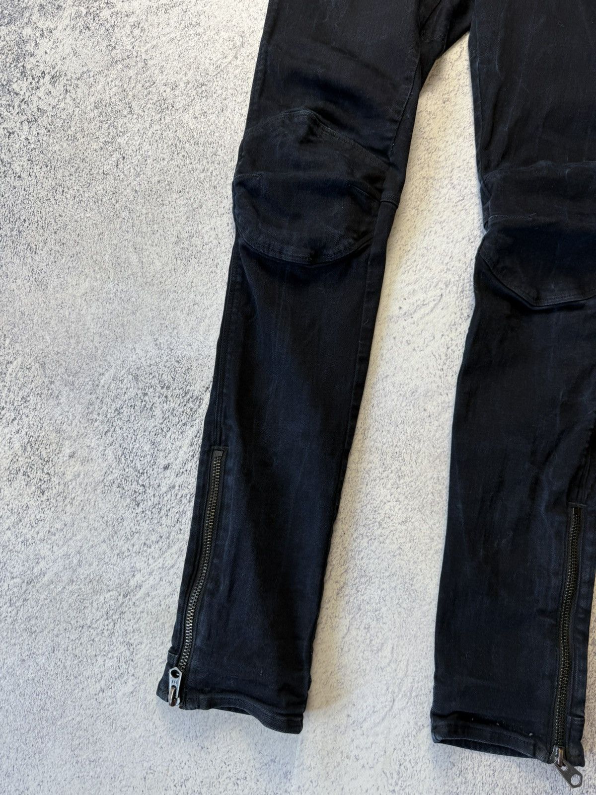 G-Star Vintage G Star Ankle Zip Pants 3D Super Slim Size US 30 / EU 46 - 8 Thumbnail