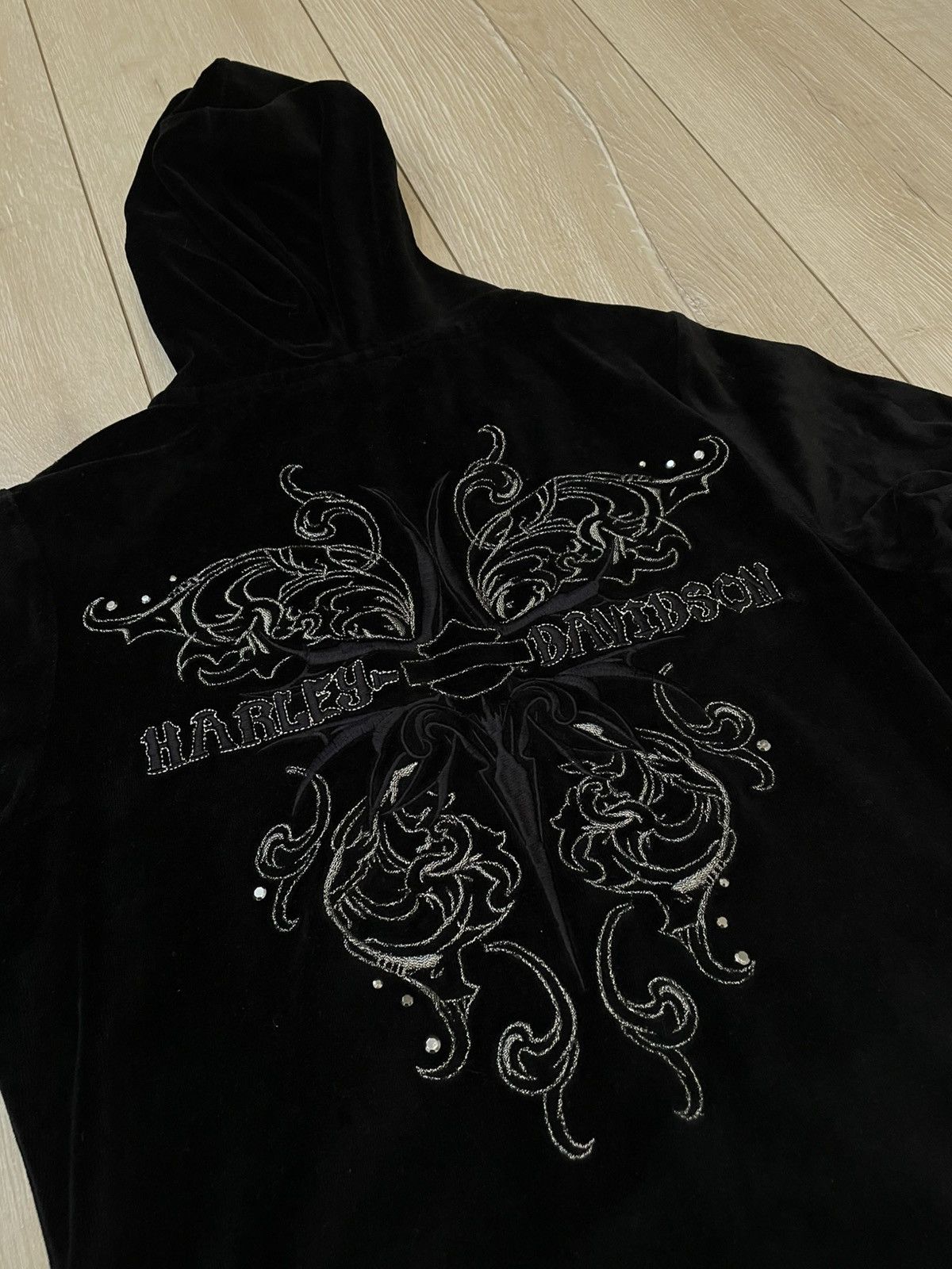 Harley Davidson Harley Davidson Hoodie Womens Pullover Black Size S Velour Size S / US 4 / IT 40 - 6 Thumbnail