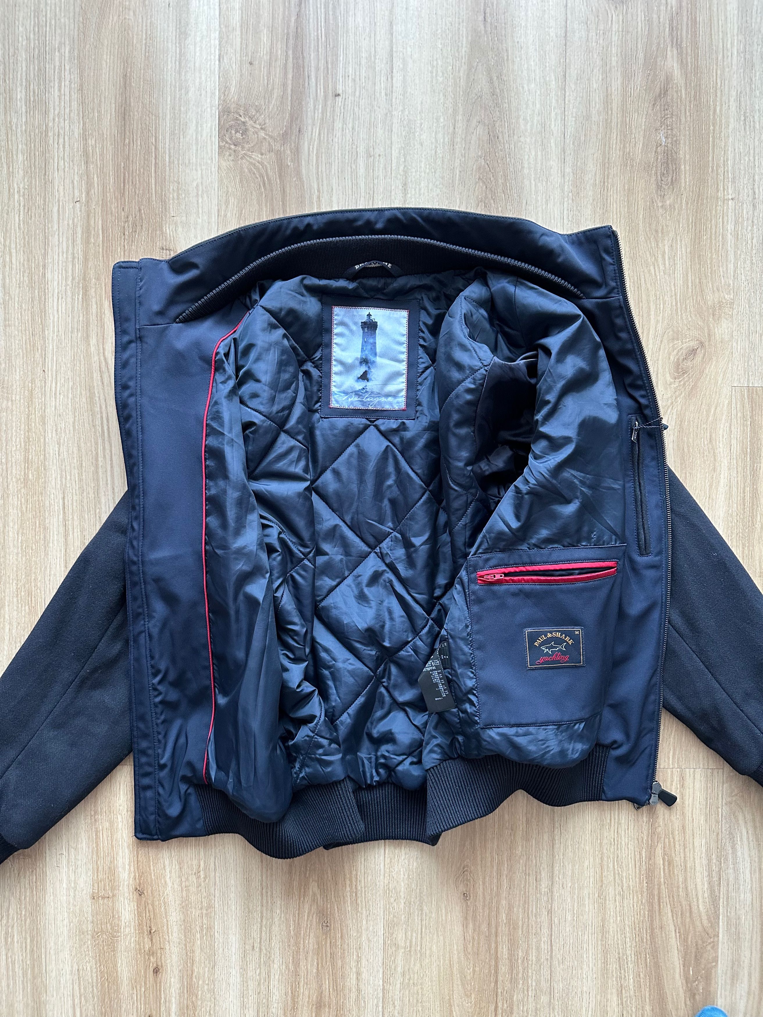 Paul & Shark Paul & Shark Bretagne E.M.W. protection Wool bomber jacket Size US M / EU 48-50 / 2 - 12 Thumbnail