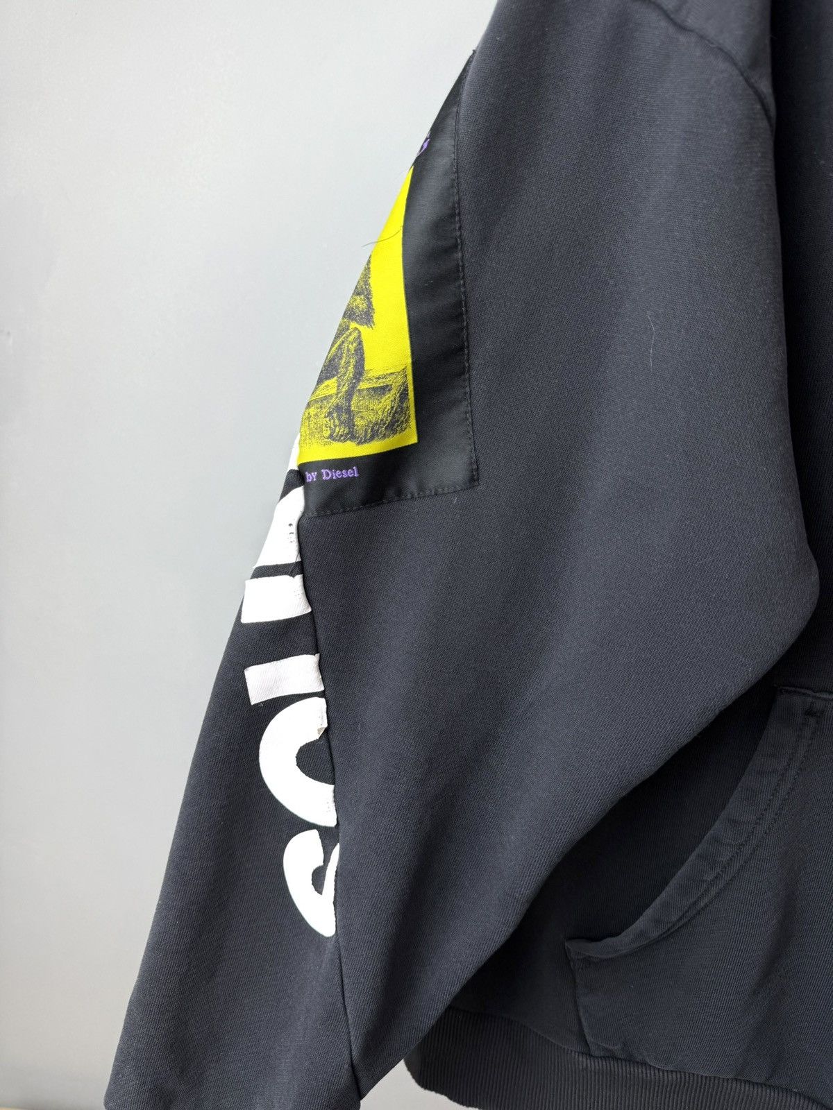 Diesel 💥 Rare! Patchwork Diesel Archive Hoodie Avant Garde Hype Size US M / EU 48-50 / 2 - 4 Thumbnail