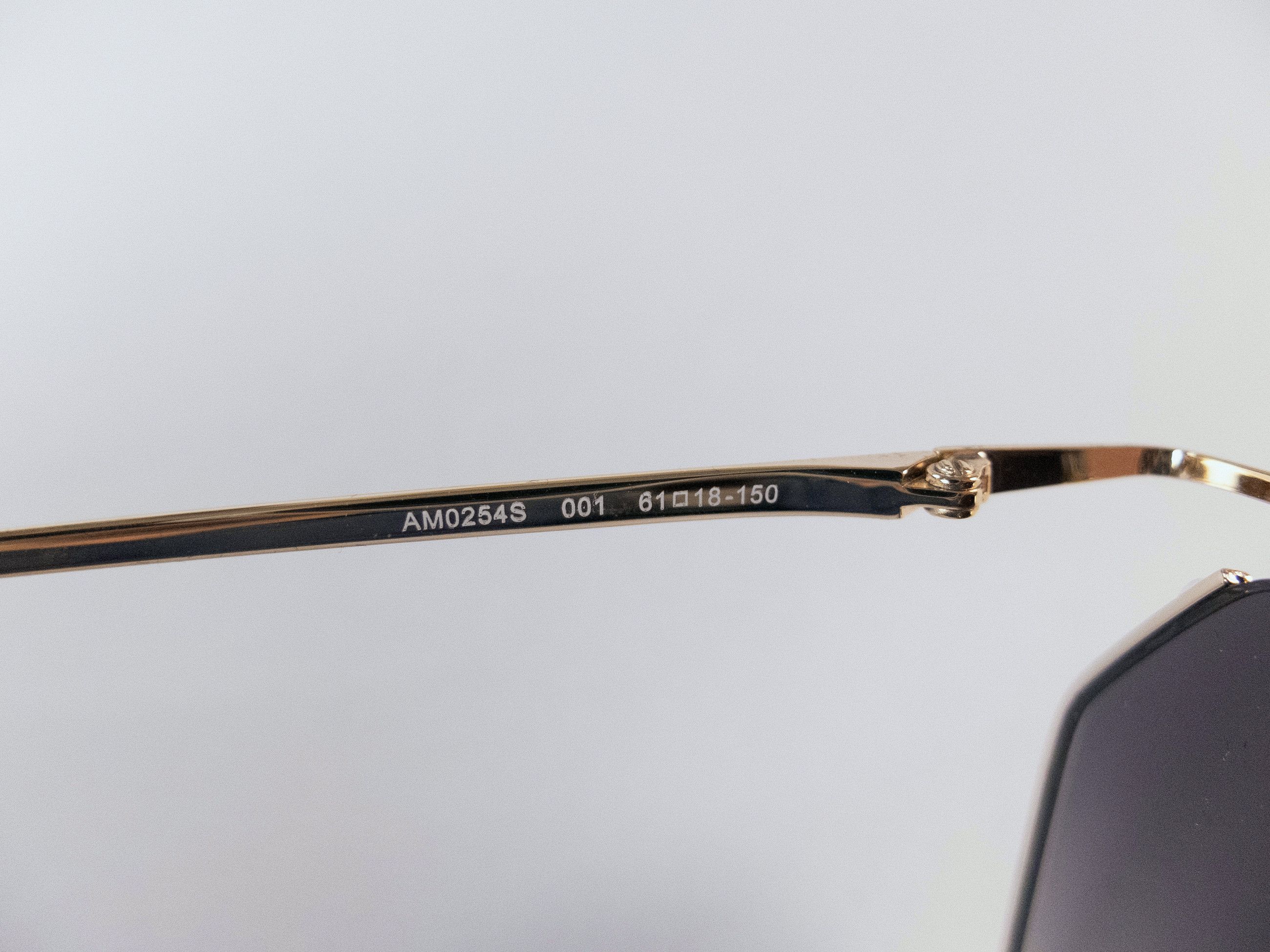 Alexander McQueen ALEXANDER MCQUEEN open frame oversize metal sunglasses Size ONE SIZE - 9 Thumbnail