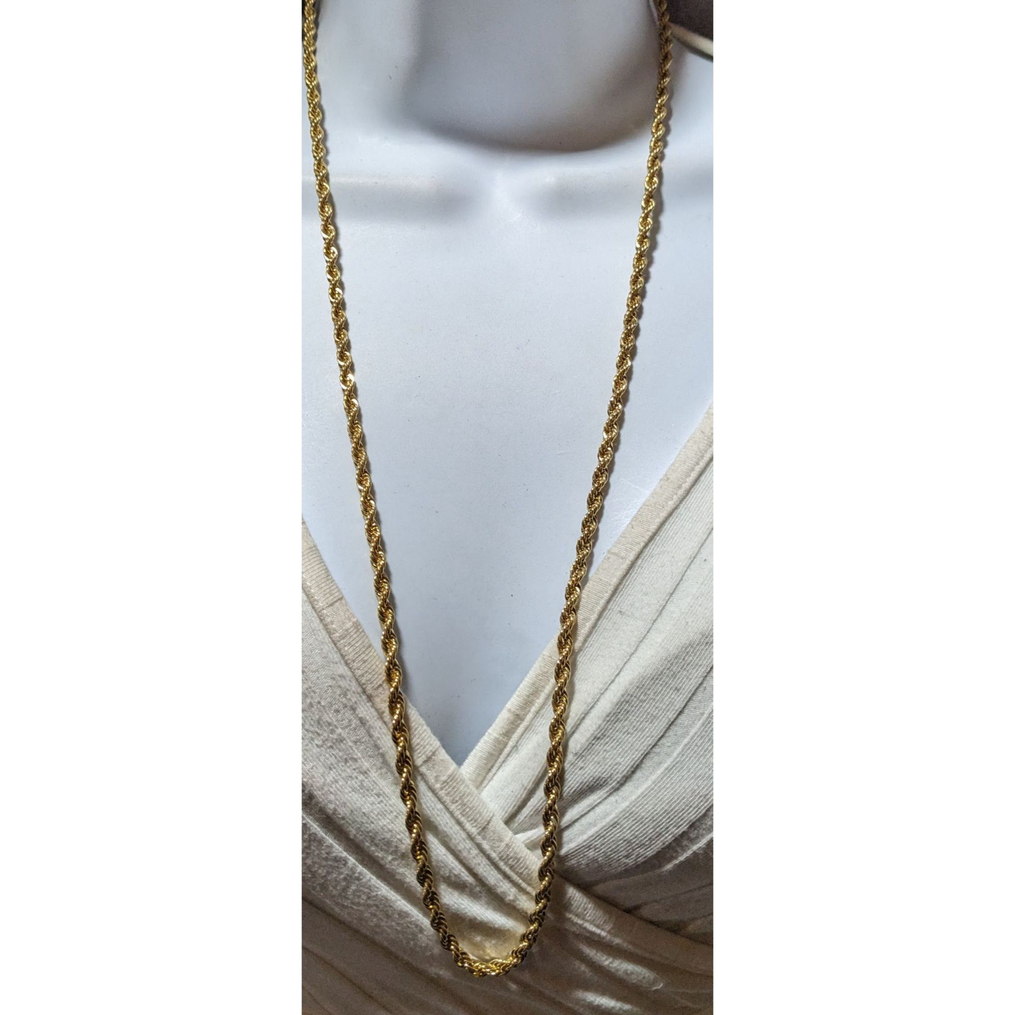 Other Bright Gold Classic Rope Chain Necklace Size ONE SIZE - 5 Thumbnail