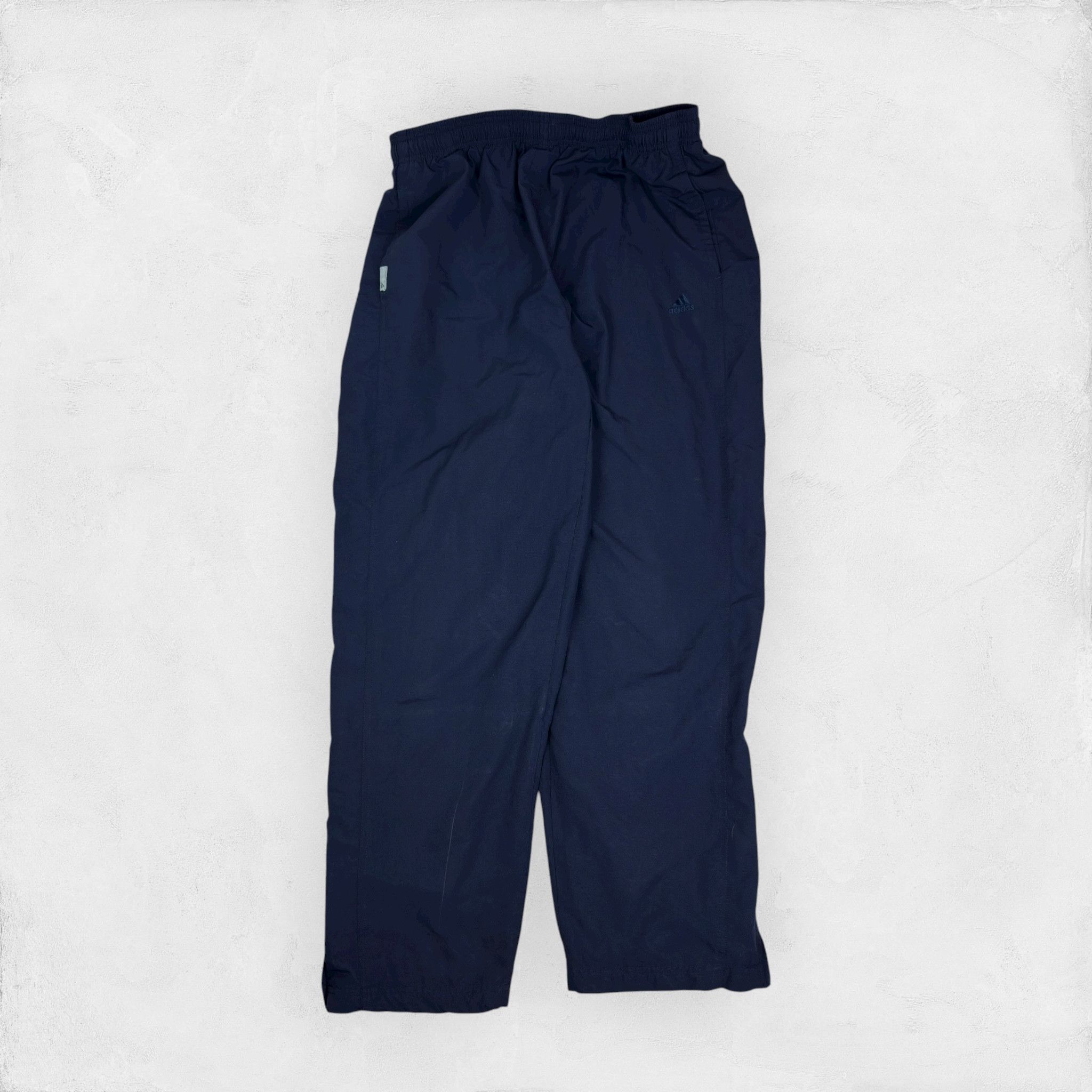 Adidas Adidas Navy Blue Straight Leg Ankle Zip Track Pants Size US 30 / EU 46 - 4 Thumbnail