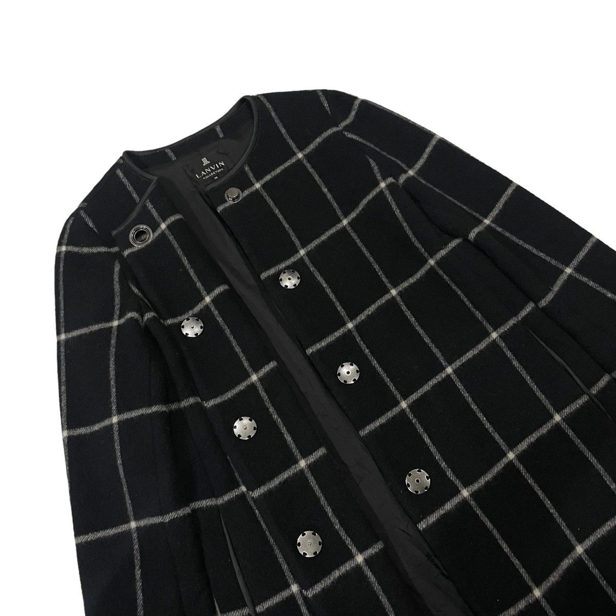 Lanvin Vintage Lanvin Collection Wool Tartan Long Jacket Size M / US 6-8 / IT 42-44 - 19 Thumbnail