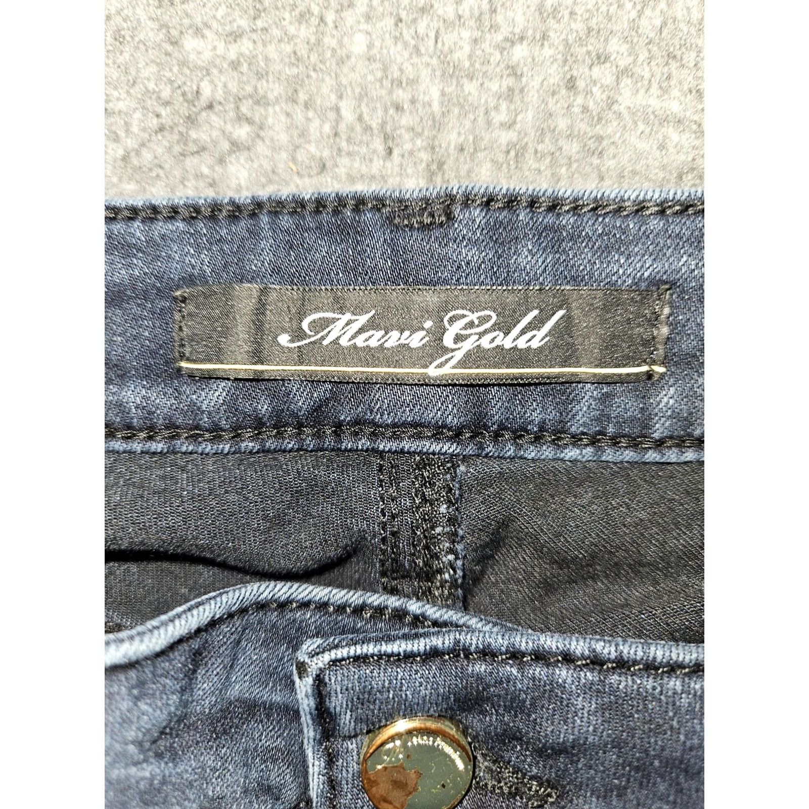 Mavi Mavi Gold Jeans Womens 29 Blue Dark Wash Tess High Rise Skinny Stretch Denim Jeans Size 29" - 2 Thumbnail