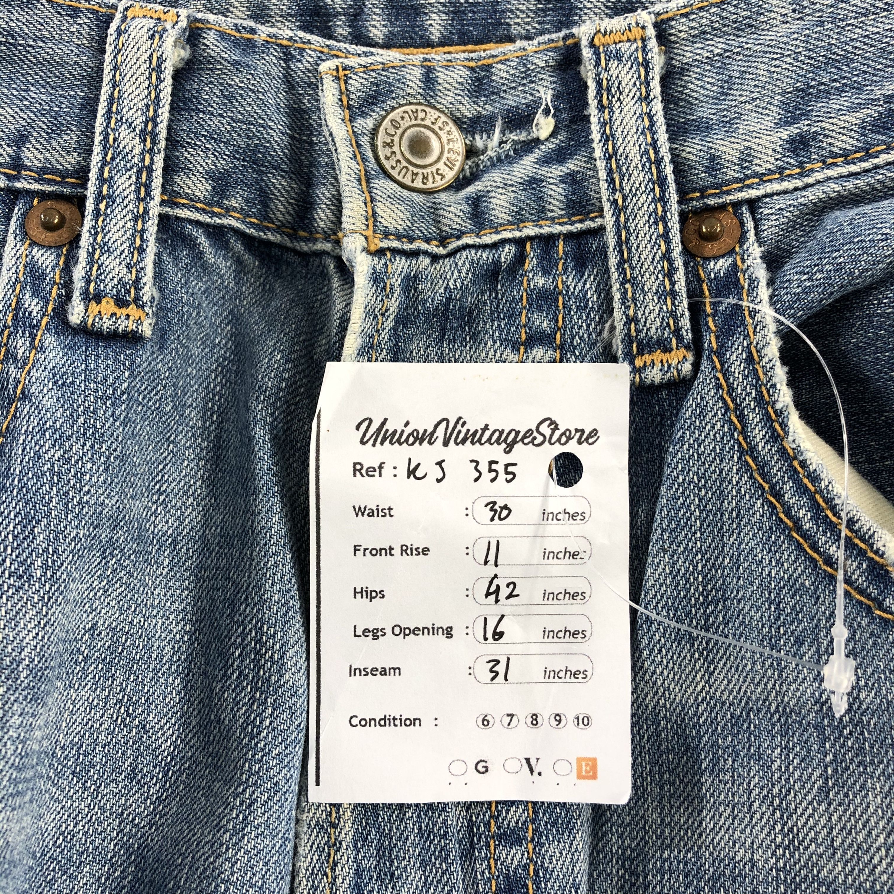 Levi's Vintage Levis 501 Jeans Medium Washed Denim KJ355 Size US 30 / EU 46 - 13 Thumbnail