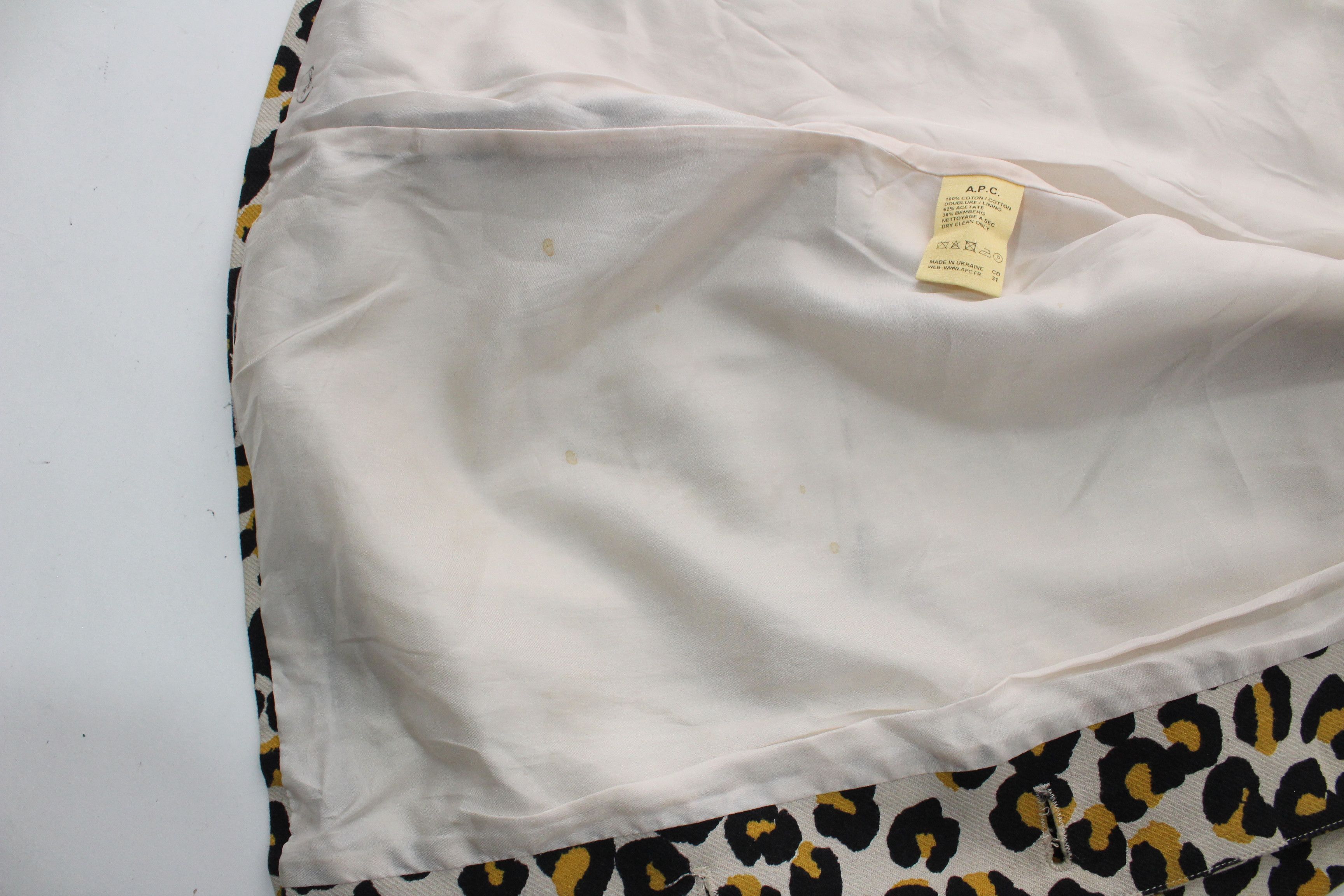A.P.C. APC Leopard Print Jacket Blazer Size 38 Vintage Size XS / US 0-2 / IT 36-38 - 10 Thumbnail