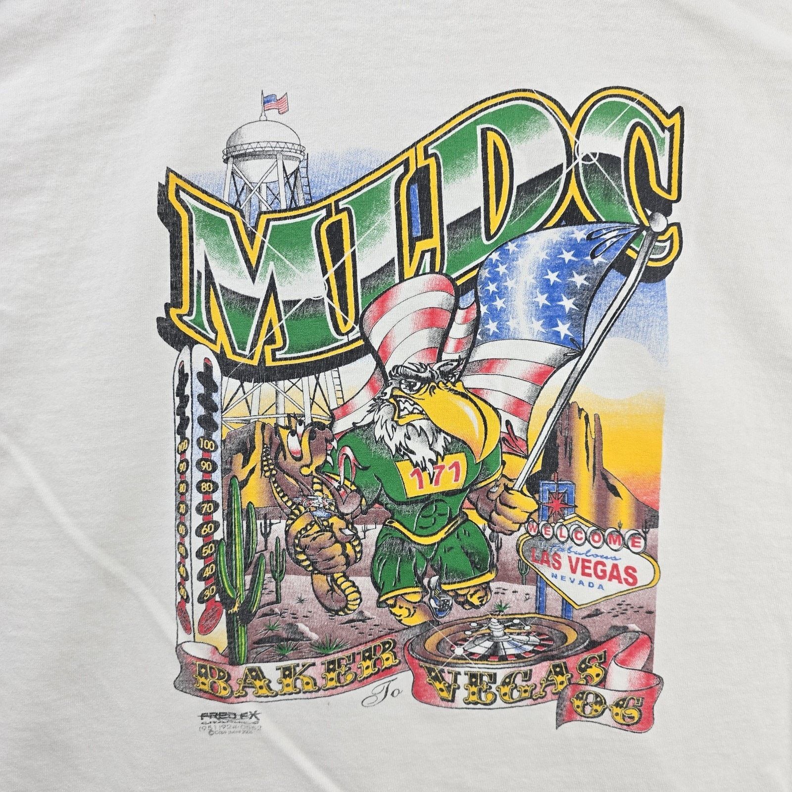 Jerzees Vintage Lot Of 2 MLDC Baker To Vegas Shirts XL Marathon Y2K Size US XL / EU 56 / 4 - 19 Thumbnail