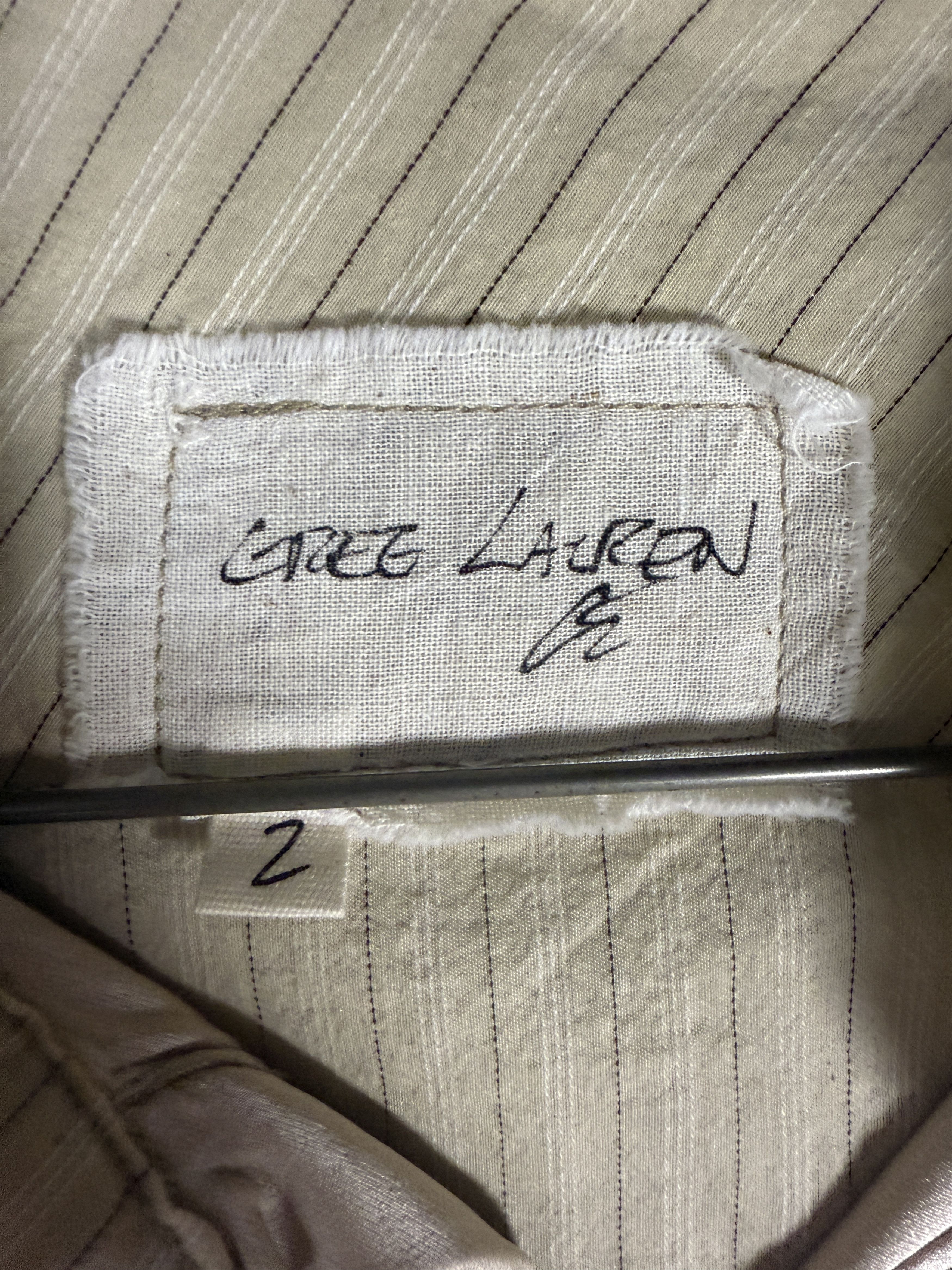 Greg Lauren Greg Lauren Ivory Stripe Classic Studio Shirt Size US M / EU 48-50 / 2 - 4 Thumbnail
