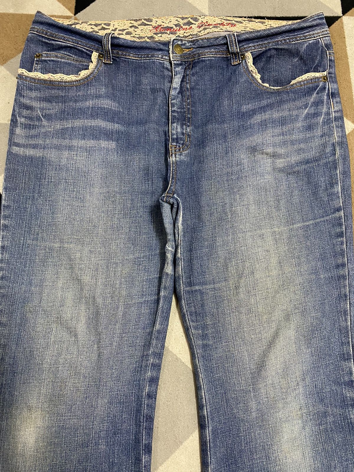 Japanese Brand Vintage Japanese Brands Blue Wash Flare Jeans Size US 37 - 3 Thumbnail